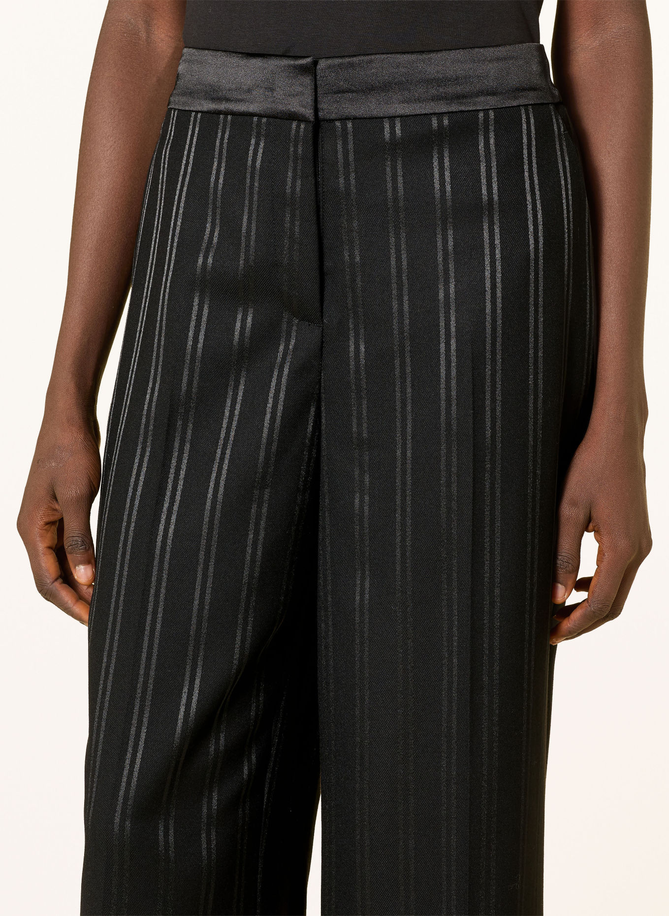Joseph Ribkoff Pantaloni Marlene: NEGRU