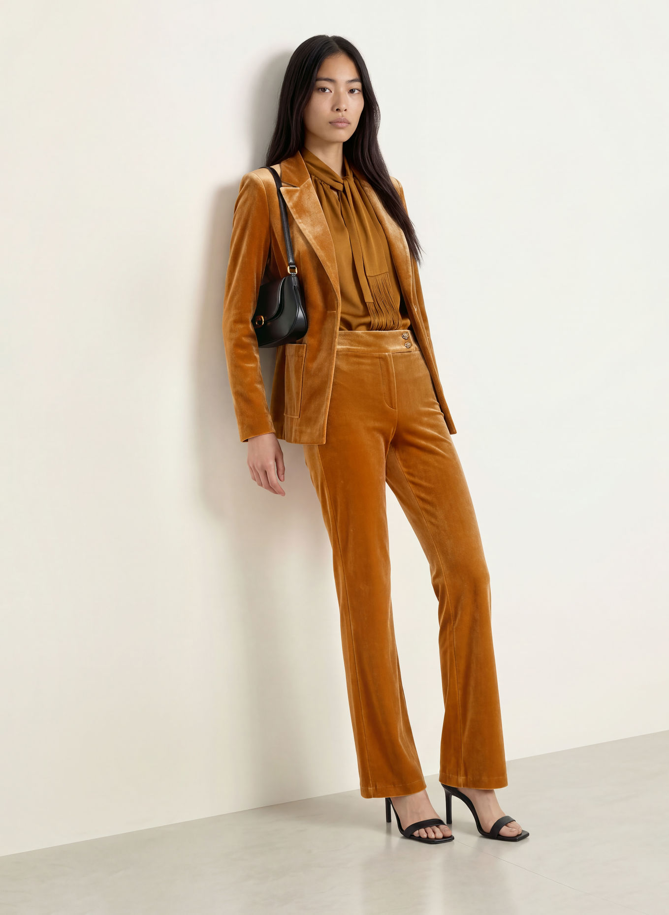 Joseph Ribkoff Samthose: COGNAC / GOLD