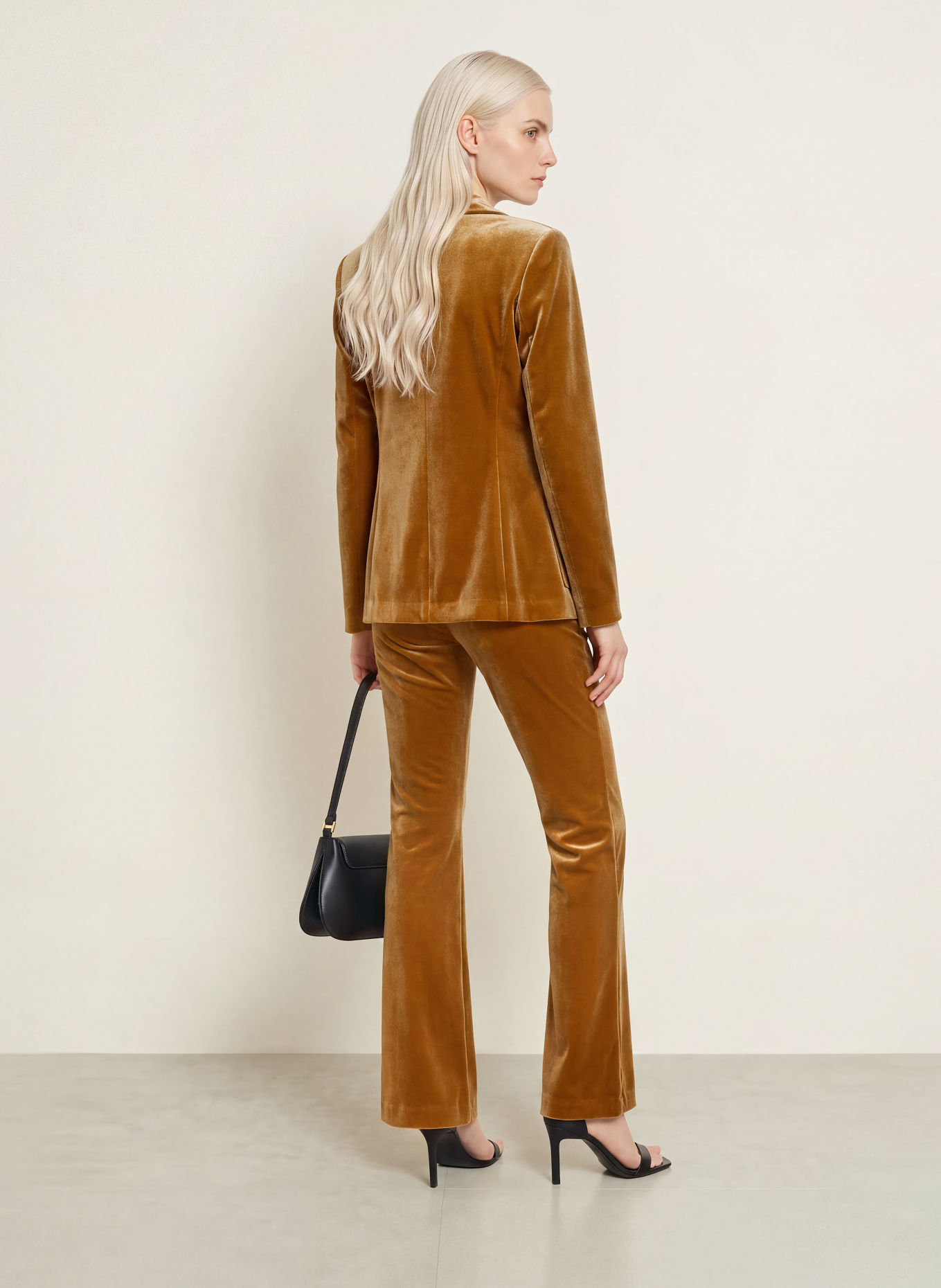 Joseph Ribkoff Velvet Blazer: DARK ORANGE