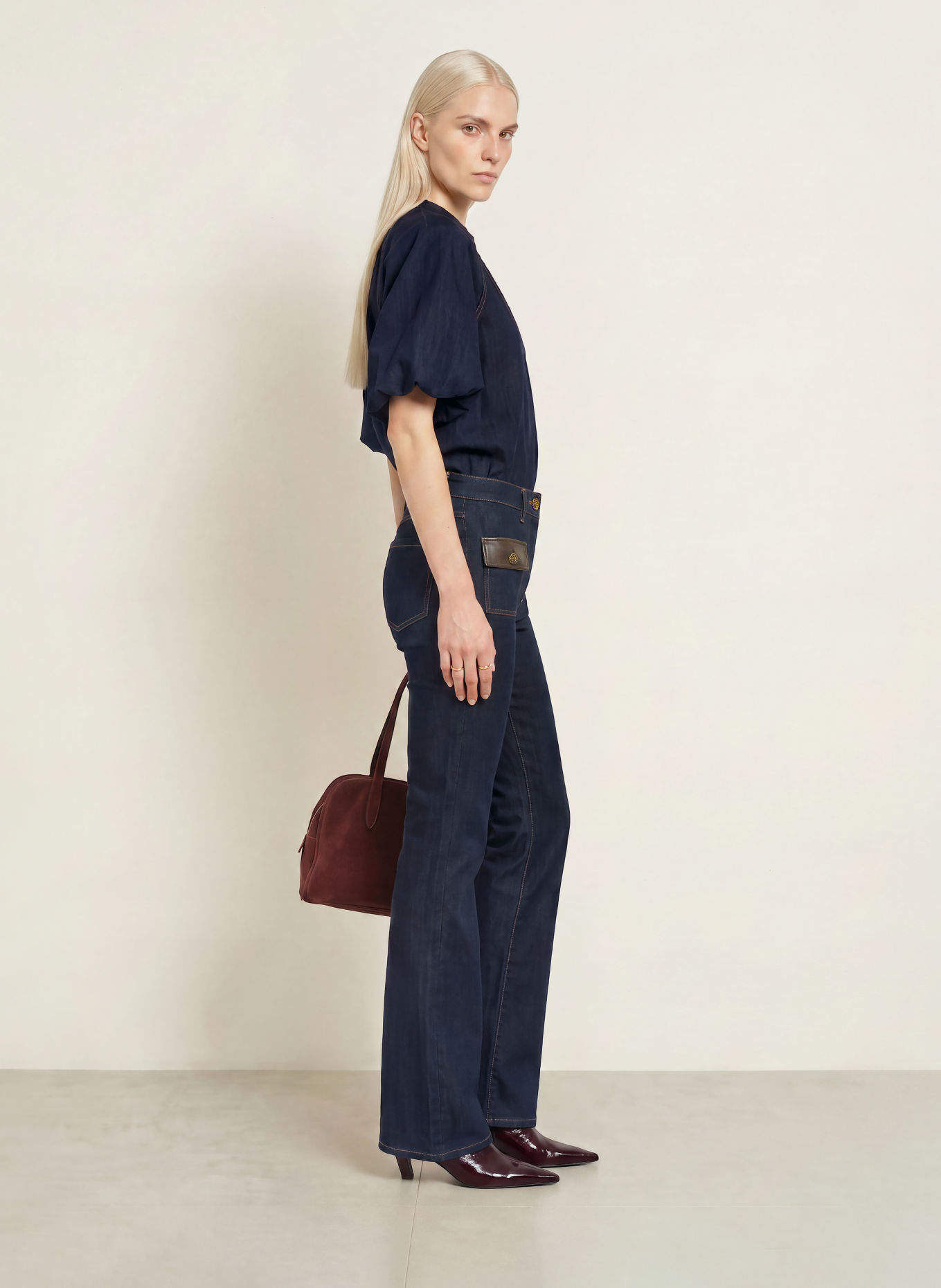 Joseph Ribkoff Flared jeans: 3302 Dark Denim