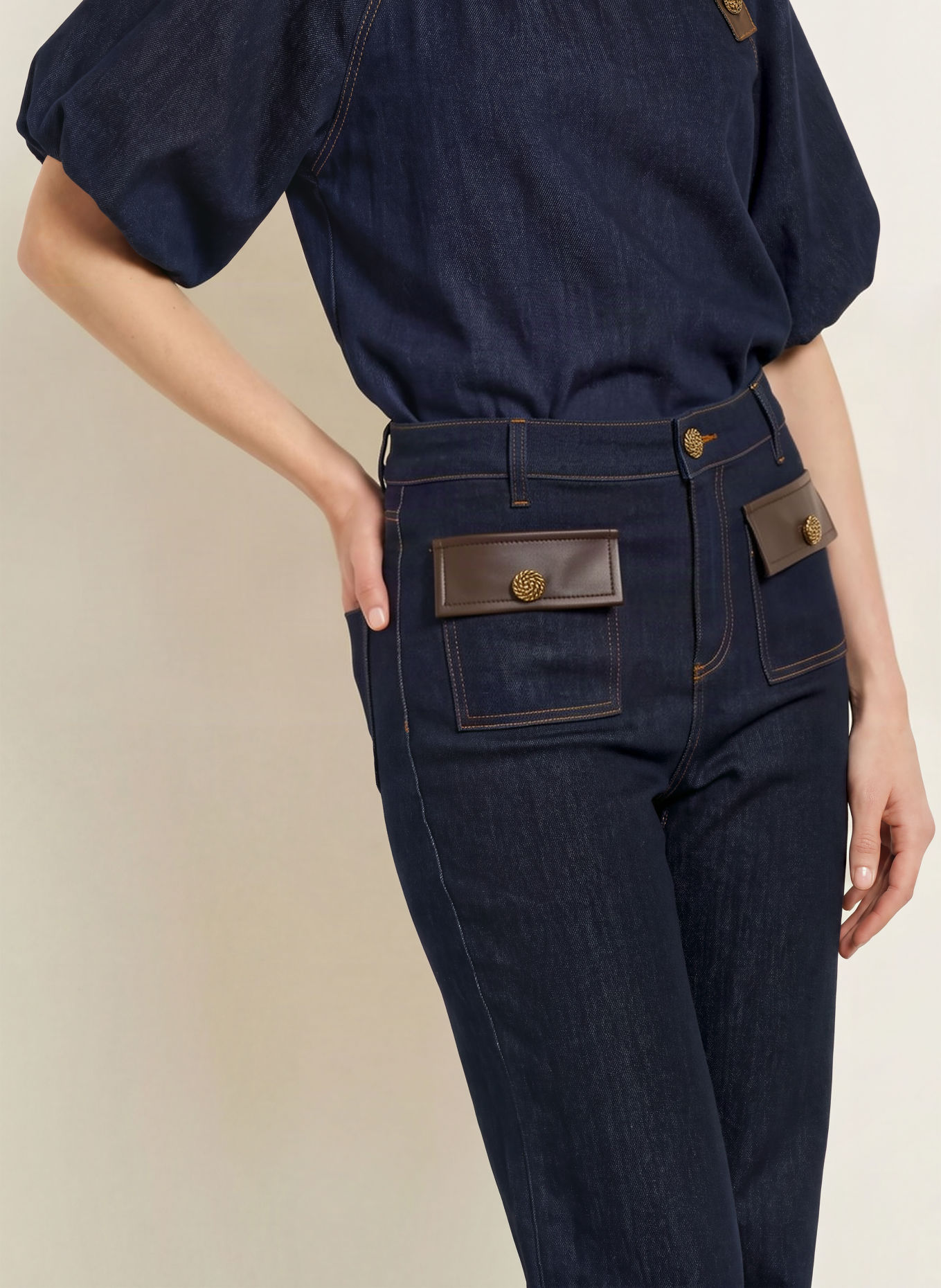 Joseph Ribkoff Flared jeans: 3302 Dark Denim
