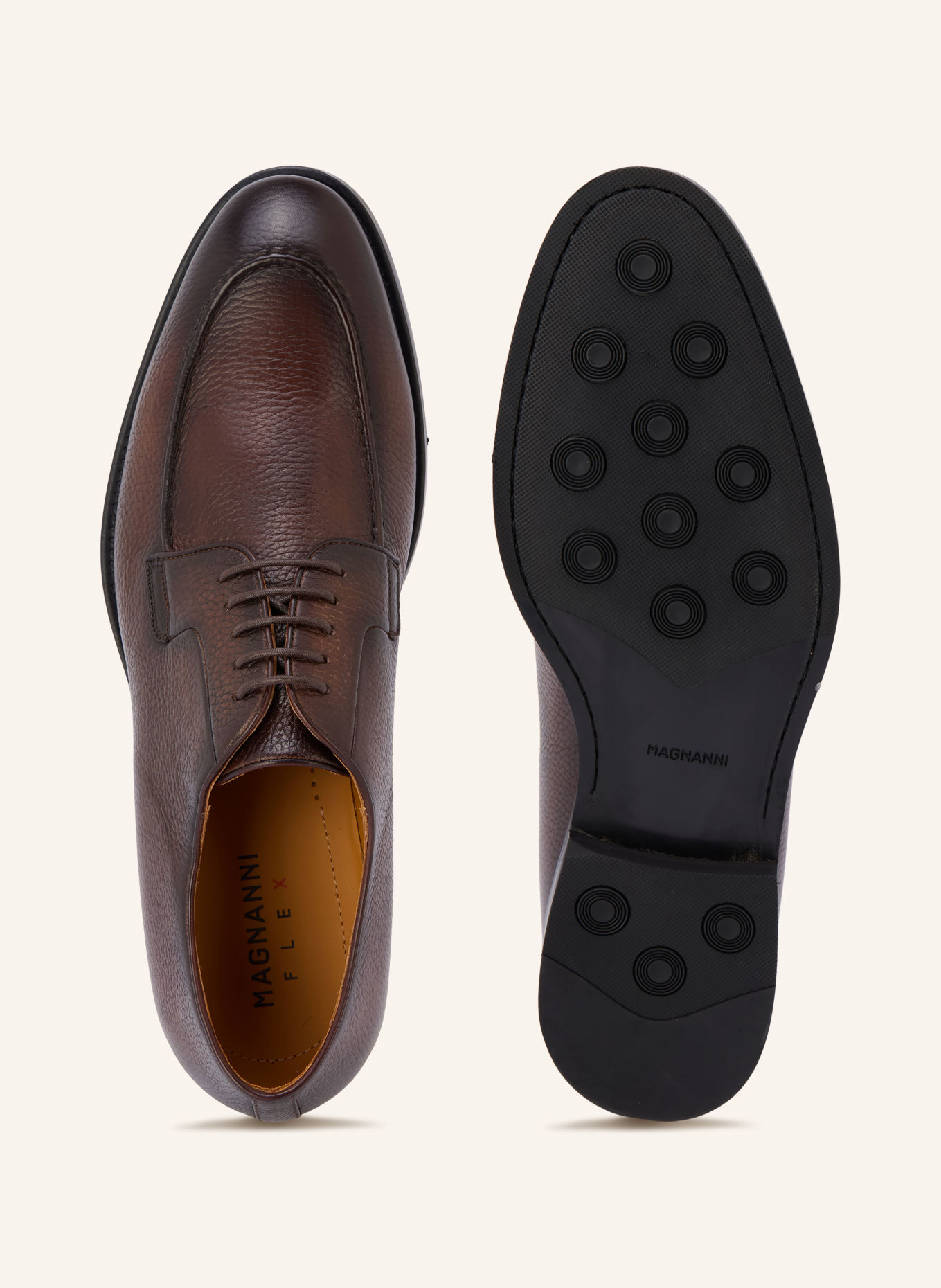 MAGNANNI Veterschoenen KLIFF RUGO: MARRON FONCÉ