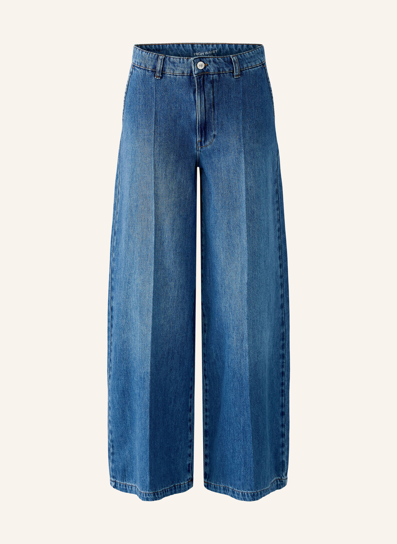 oui Jean wide leg: 5450 bright blue denim