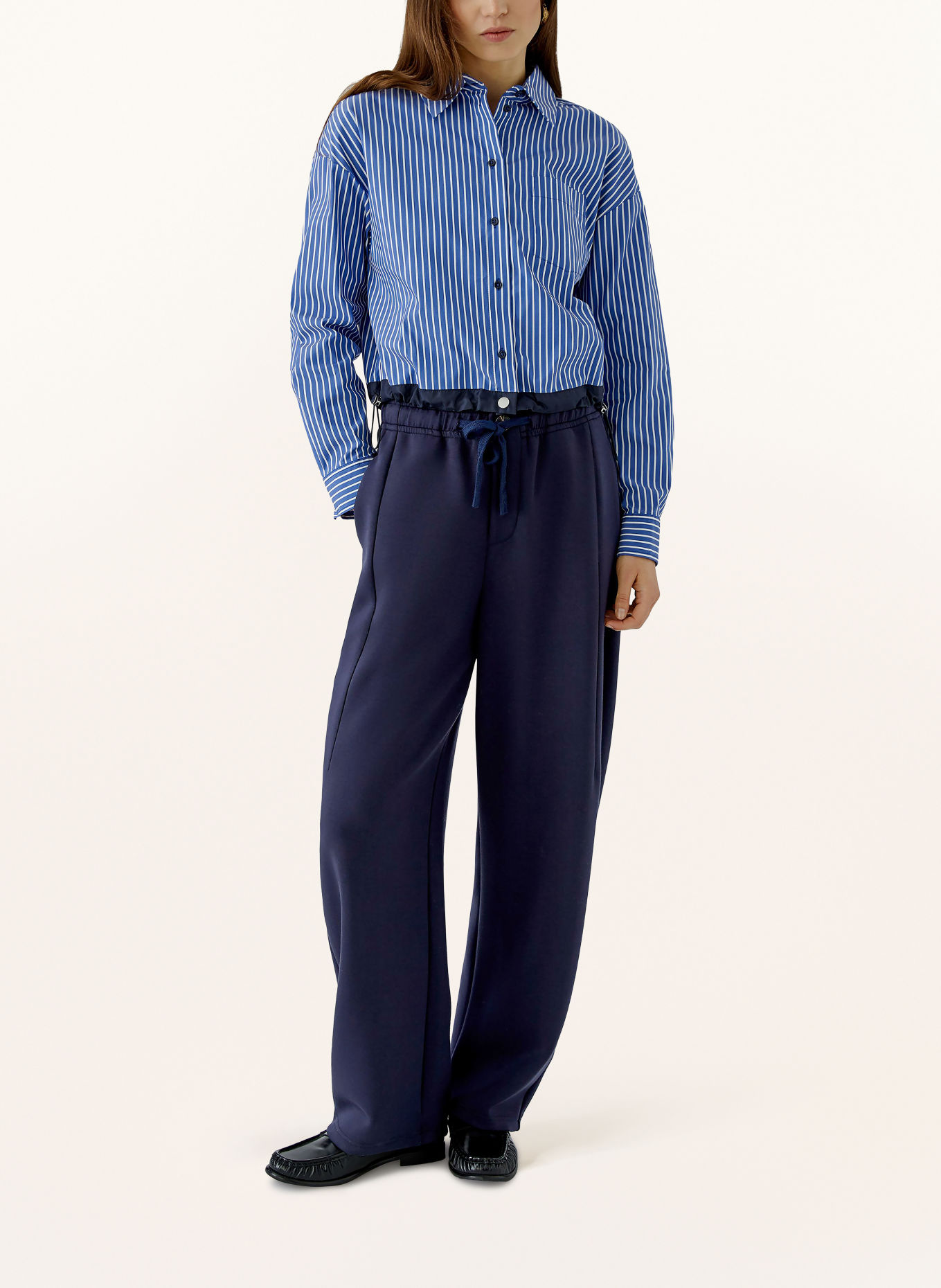 oui Pantalon en jersey: BLEU FONCÉ