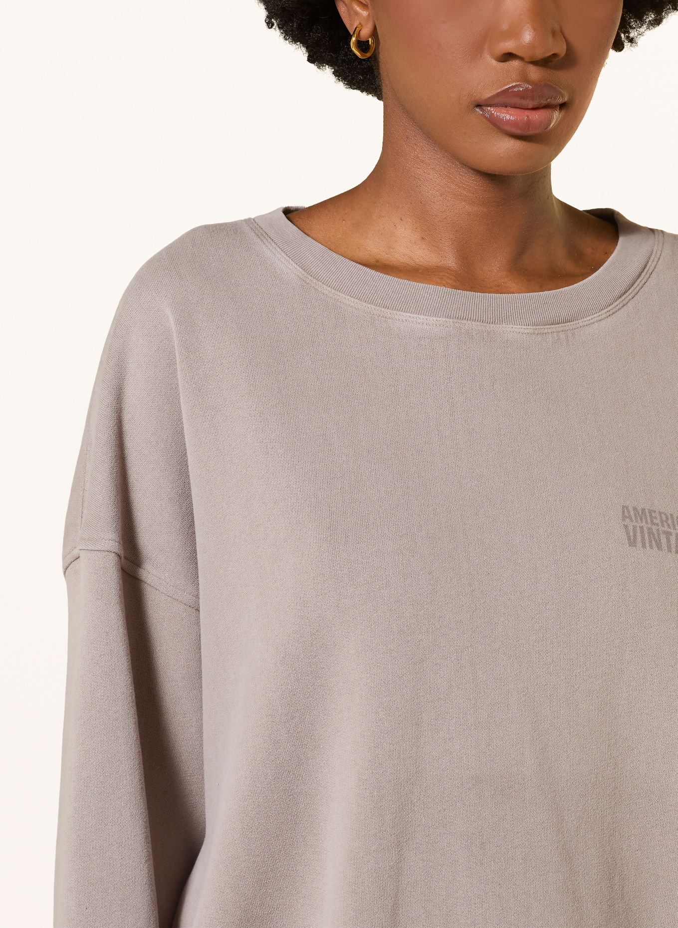 American Vintage Bluza JITBAY: SZAROBRĄZOWY