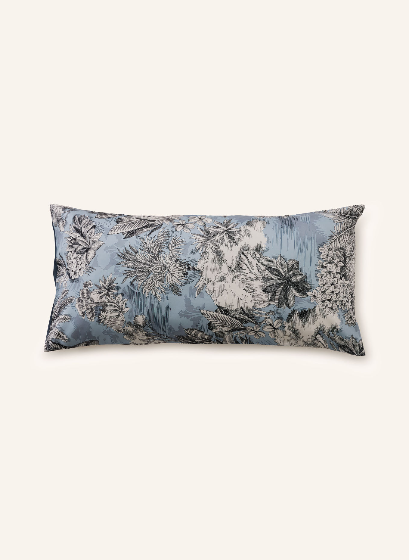 bassetti Kissenbezug BOBOLI C1: BLAUGRAU / HELLBLAU / WEISS