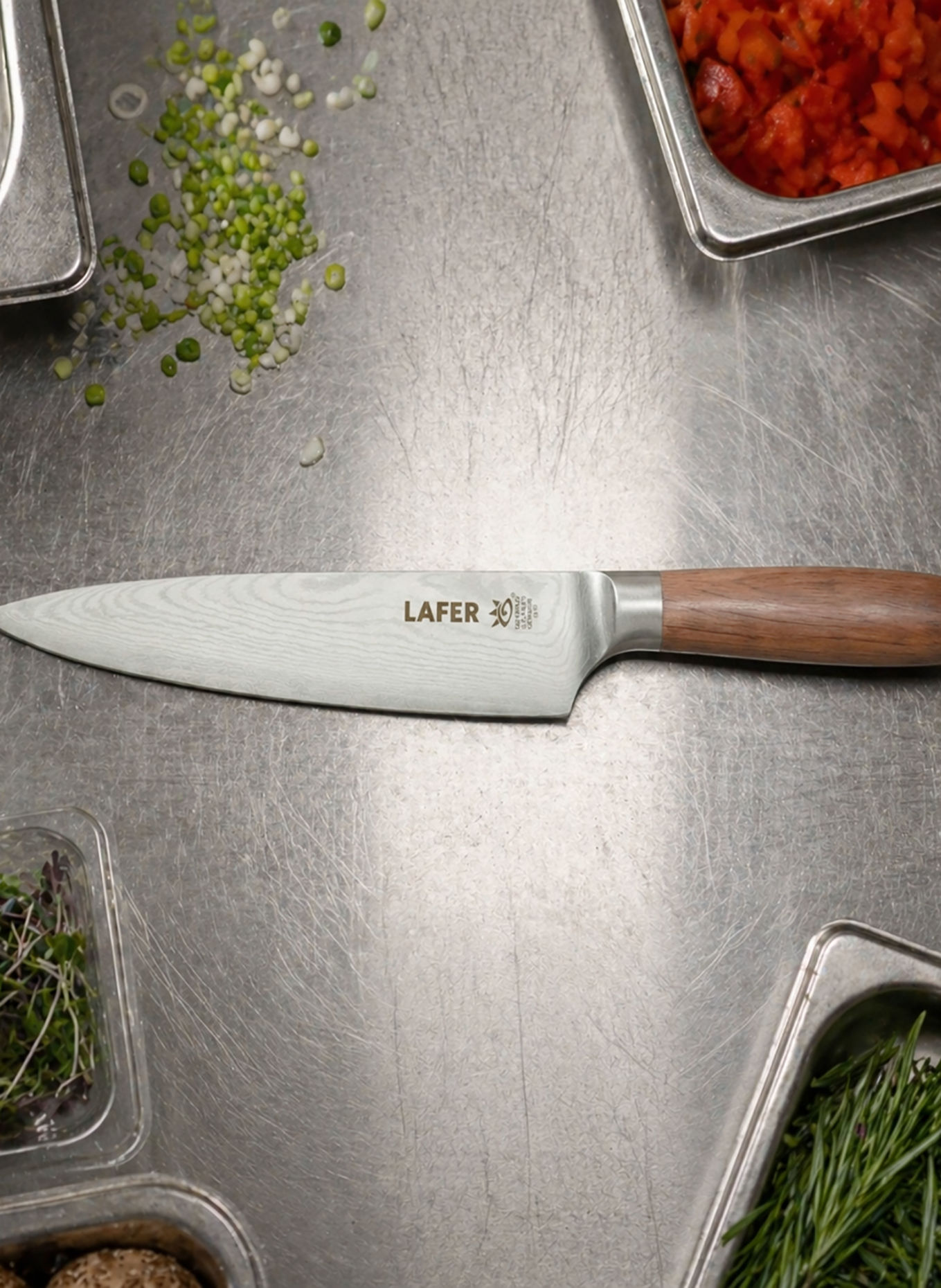 JOHANN LAFER EDITION Kochmesser: SILBER / BRAUN