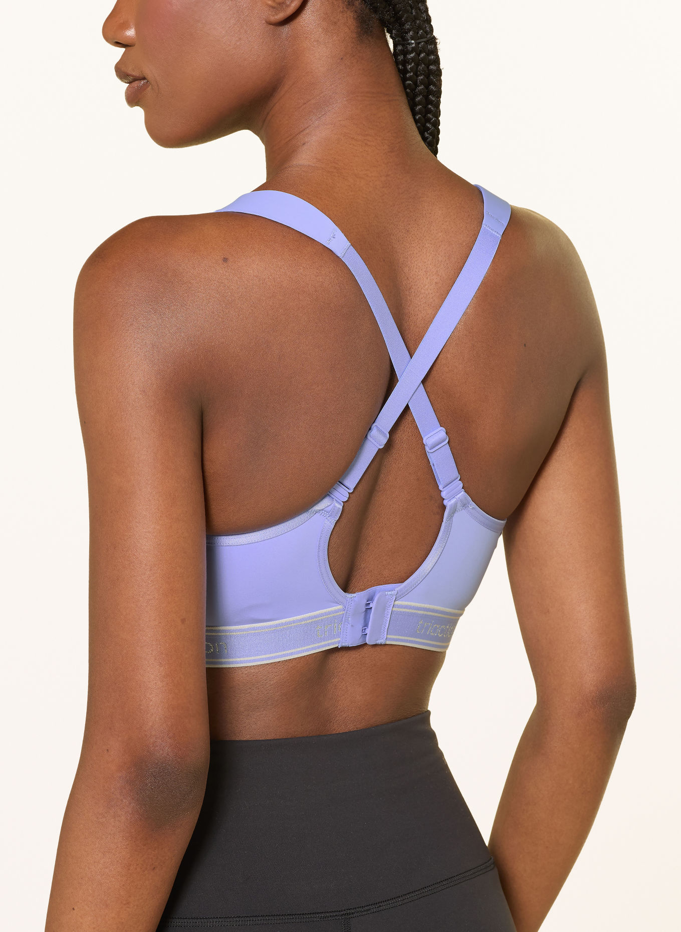 Triumph Sport-bh TRIACTION CARDIO BREEZE met mesh: LICHTPAARS / WIT