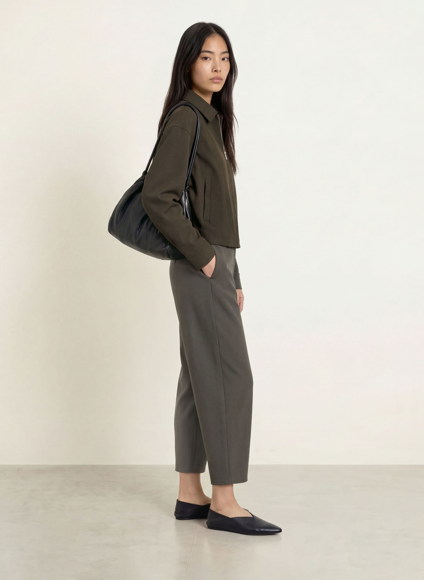 someday Blouson NEVY: KAKI
