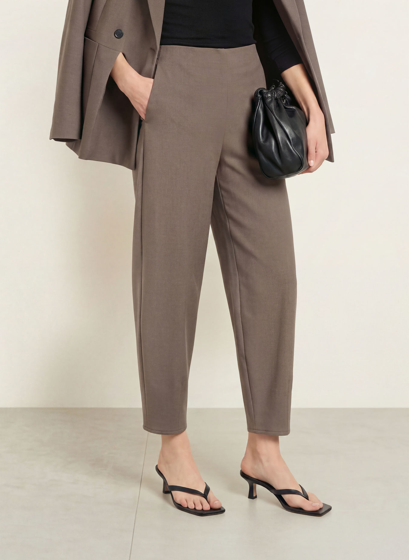 someday Pantalon 7/8 CURILO: TAUPE