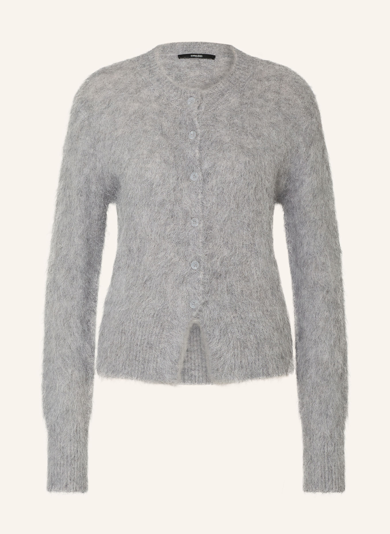 someday Strickjacke TULINDA mit Alpaka: GRAU