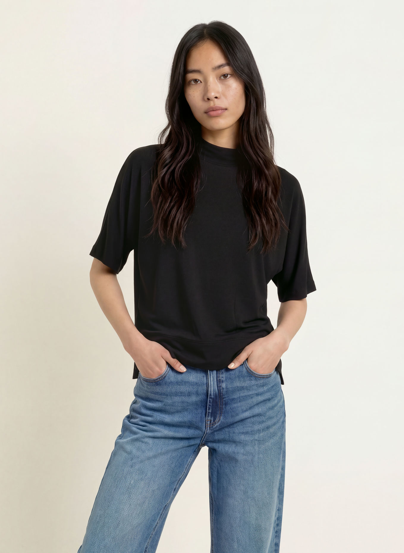 OPUS T-Shirt SINSE: SCHWARZ
