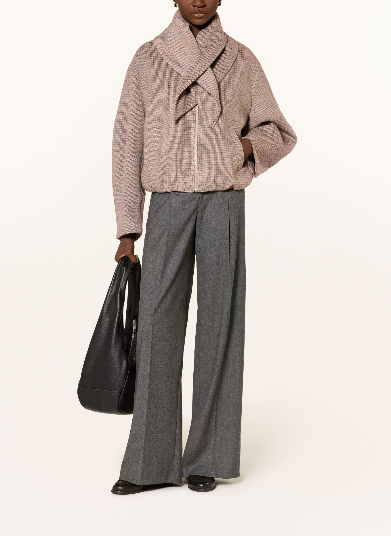 OPUS Jacke HESSINA: TAUPE / HELLGRAU / DUNKELGRAU