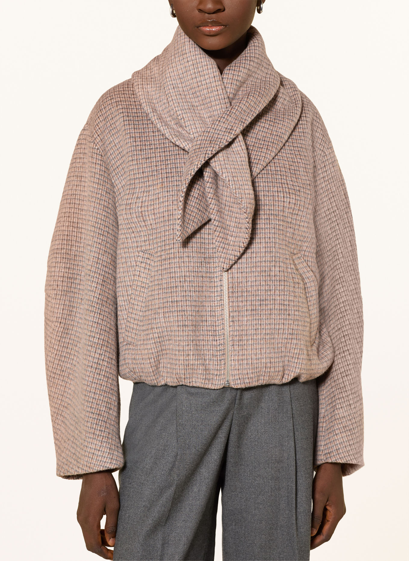 OPUS Jacke HESSINA: TAUPE / HELLGRAU / DUNKELGRAU