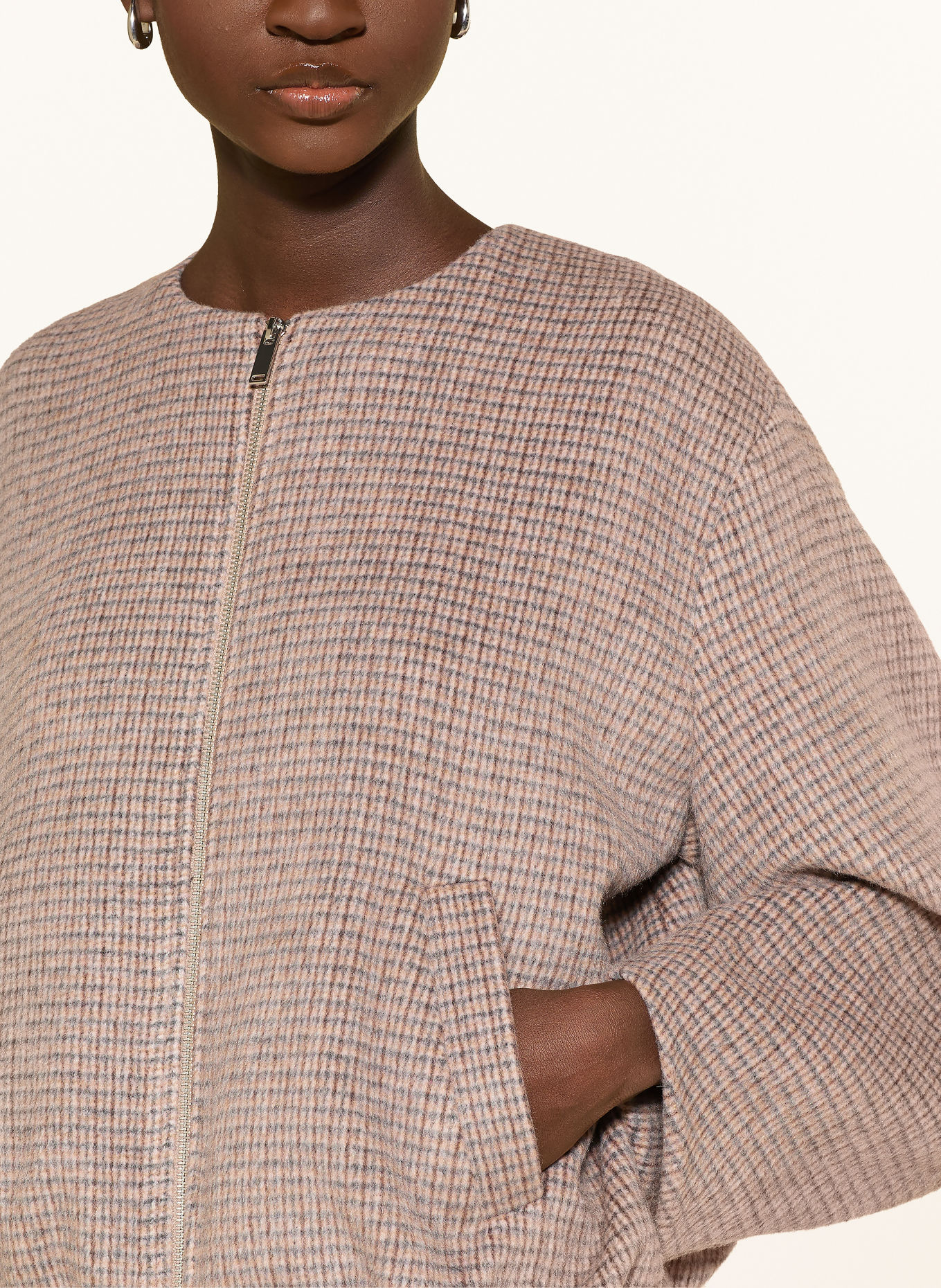 OPUS Jacke HESSINA: TAUPE / HELLGRAU / DUNKELGRAU
