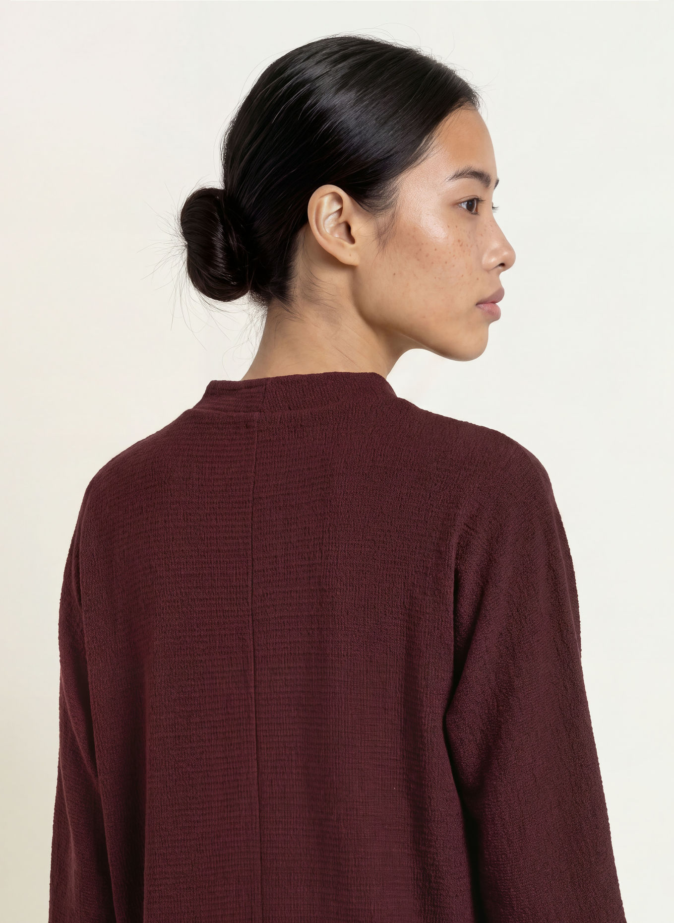 OPUS SICONI Shirt blouse with 3/4-Length Sleeves: DARK RED