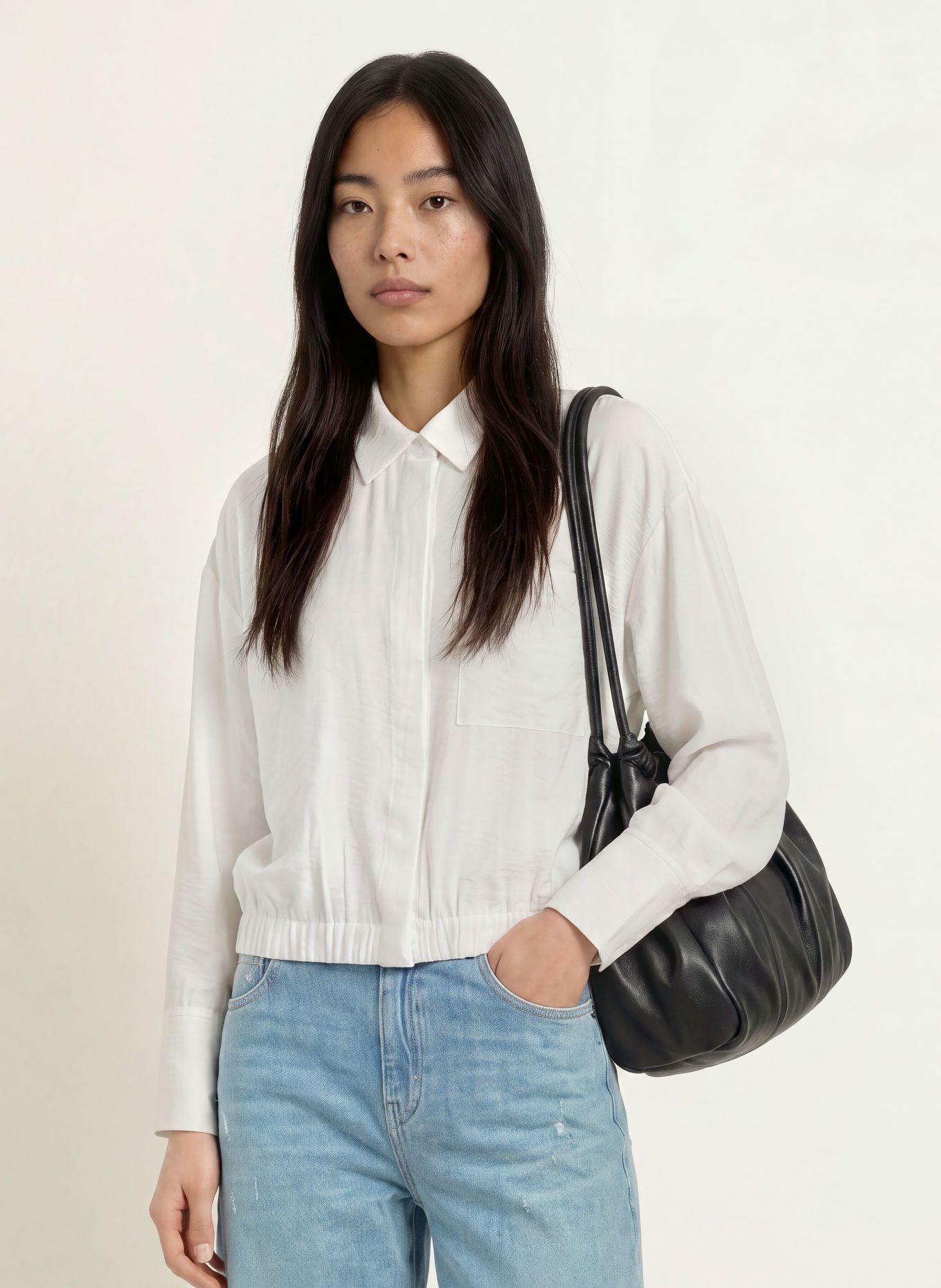 OPUS Overhemdblouse FRACE: WIT
