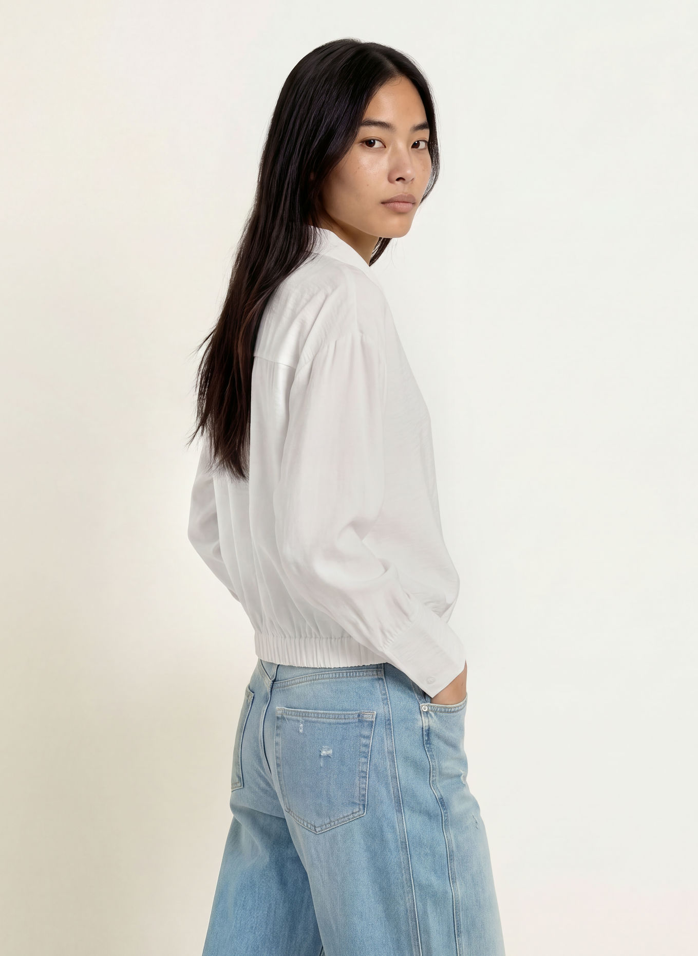 OPUS Overhemdblouse FRACE: WIT
