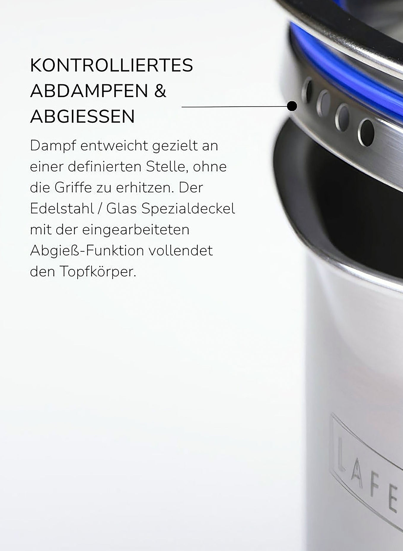 JOHANN LAFER EDITION 6-piece gourmet pot set: SILVER