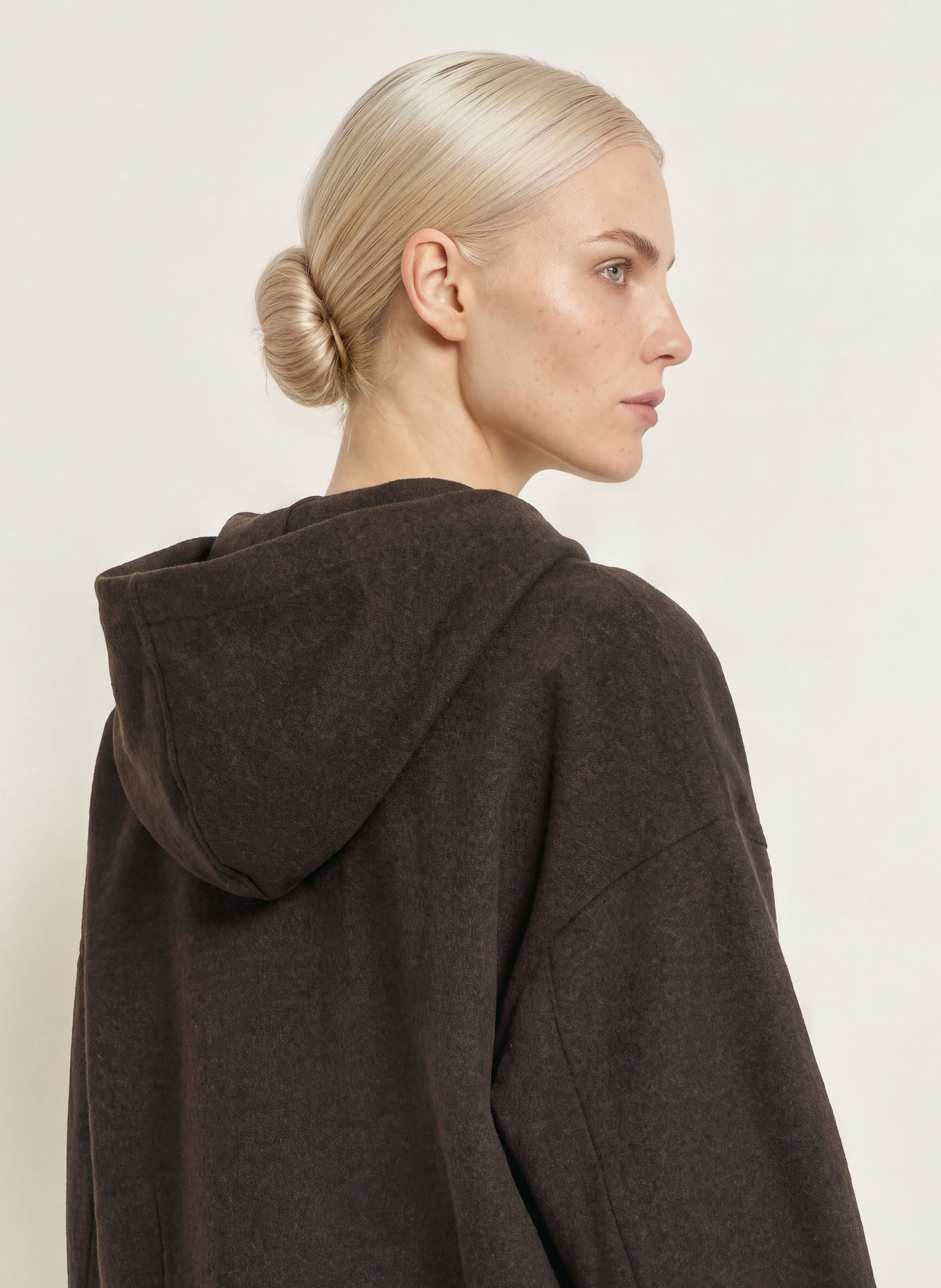 OPUS Sweat zippé GEISI: MARRON FONCÉ