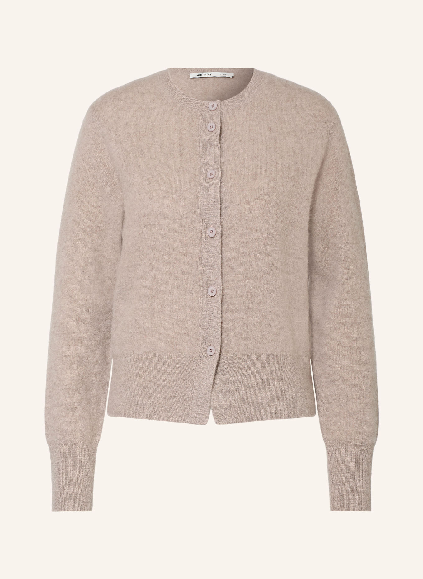 someday TELORA Cashmere Cardigan: TAUPE