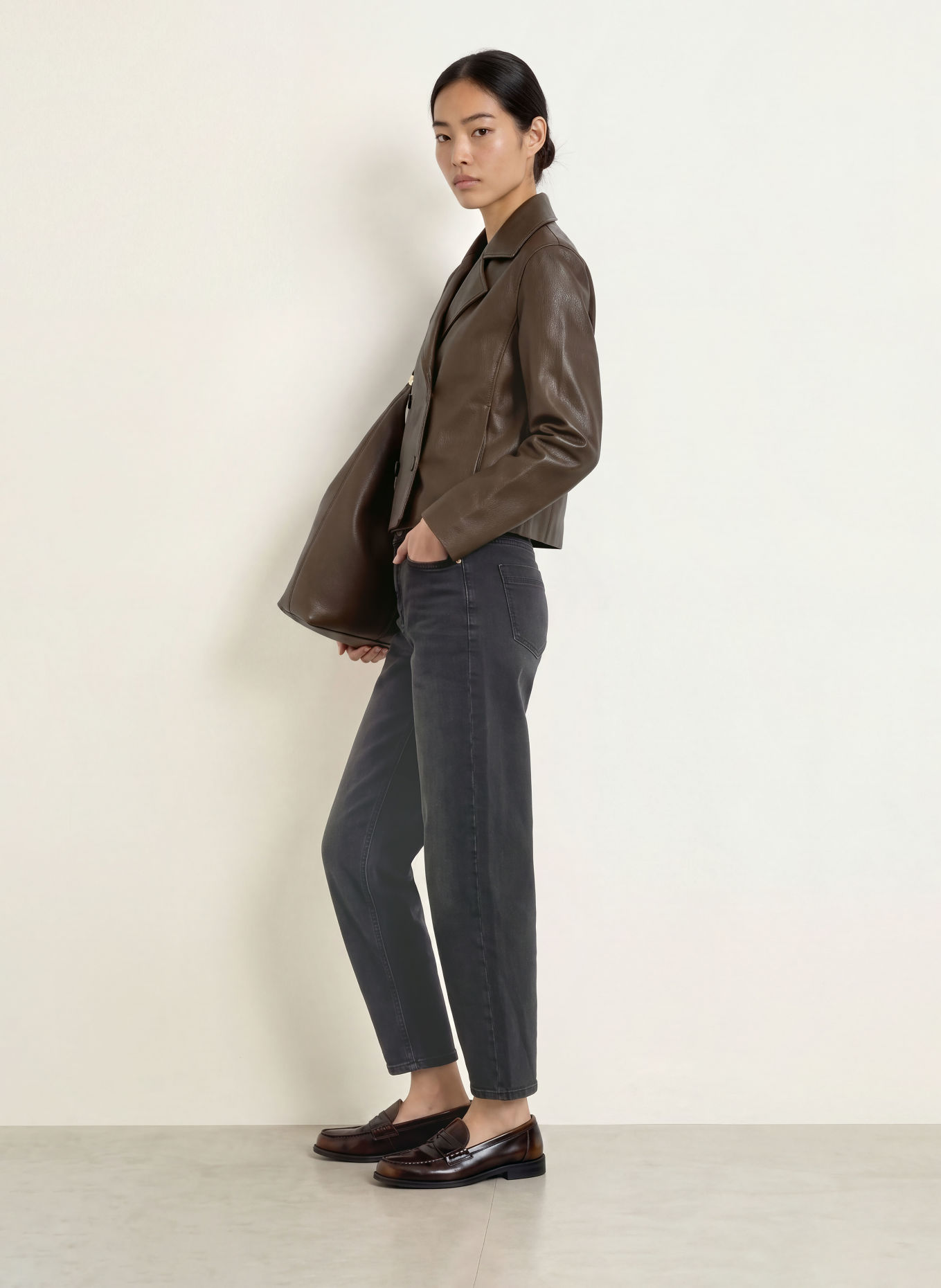 someday Barrel Jeans CAIA: 80013 raven black