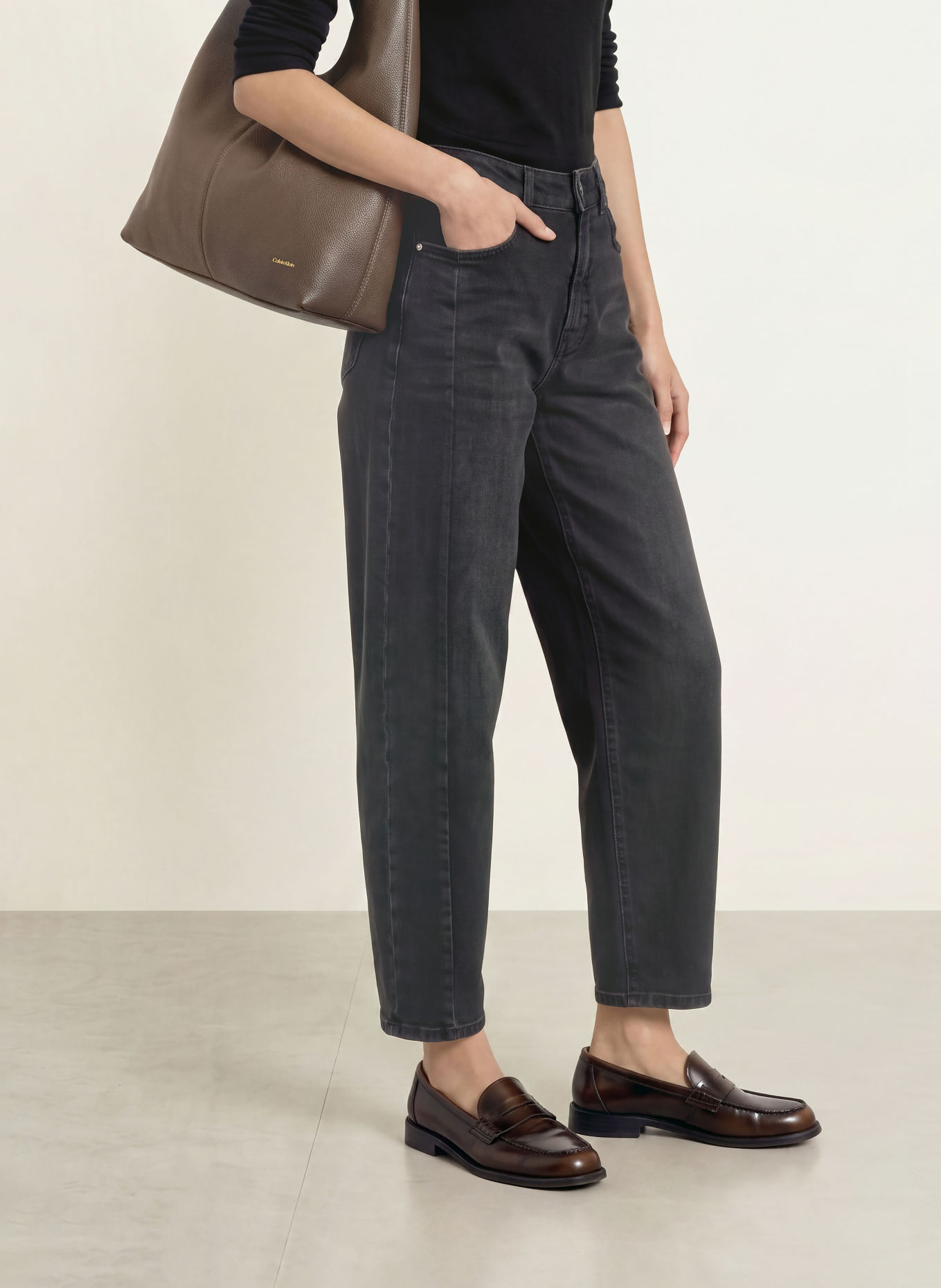 someday Barrel Jeans CAIA: 80013 raven black
