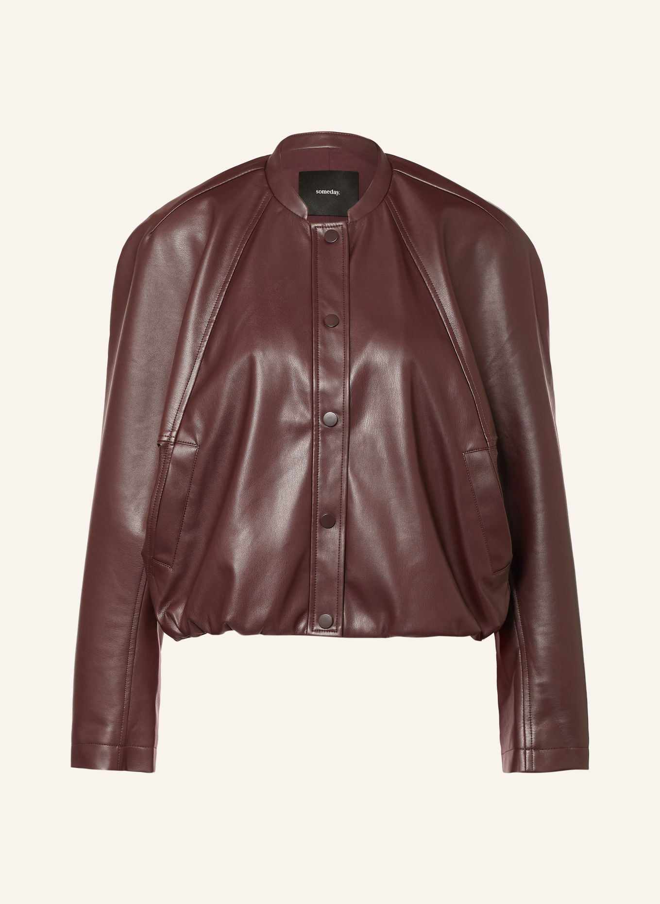 someday Blouson NAIRI in leerlook: MARRON FONCÉ