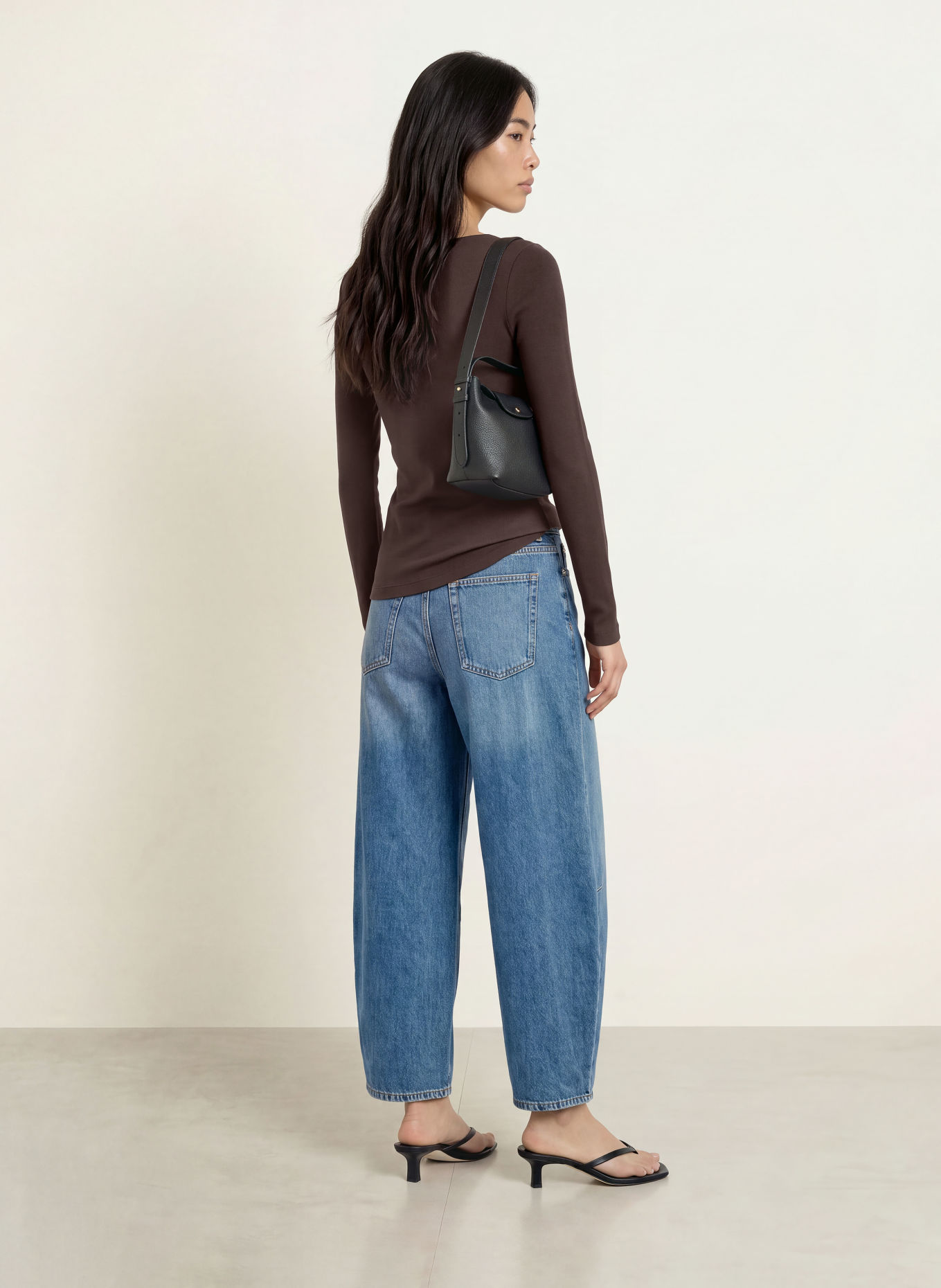OPUS Longsleeve SMALLO: DUNKELBRAUN