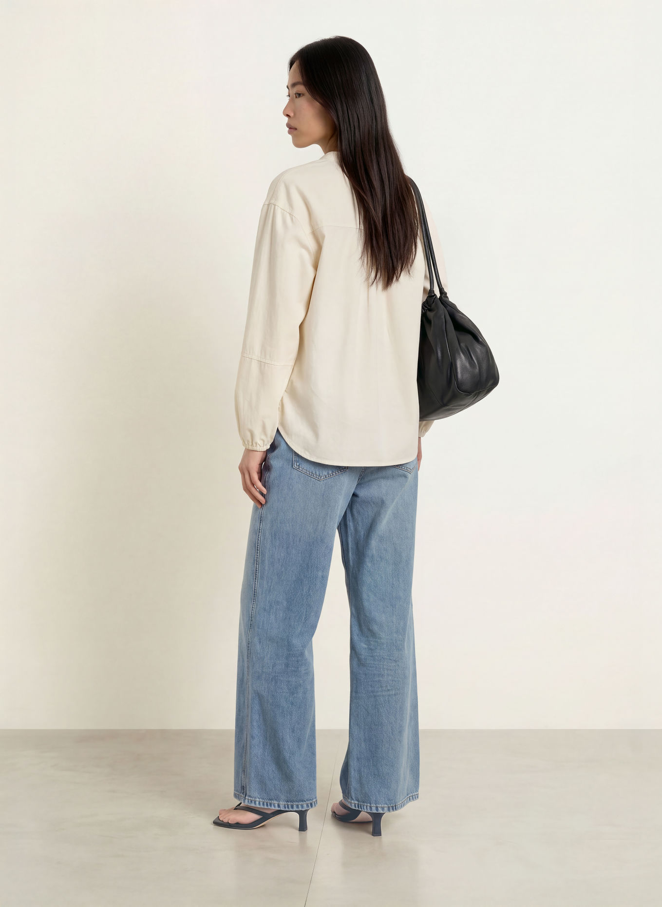 OPUS FLANDO Corduroy Shirt blouse: CREAM