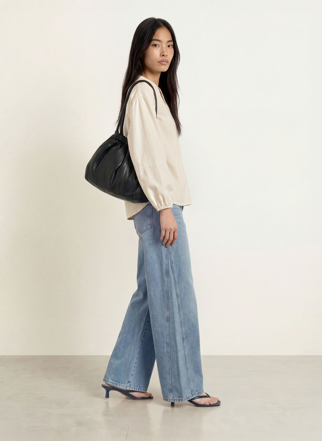 OPUS FLANDO Corduroy Shirt blouse: CREAM