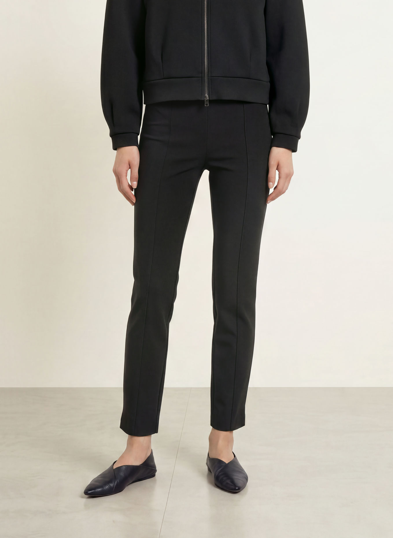 OPUS ELVINA Wide-leg trousers: BLACK