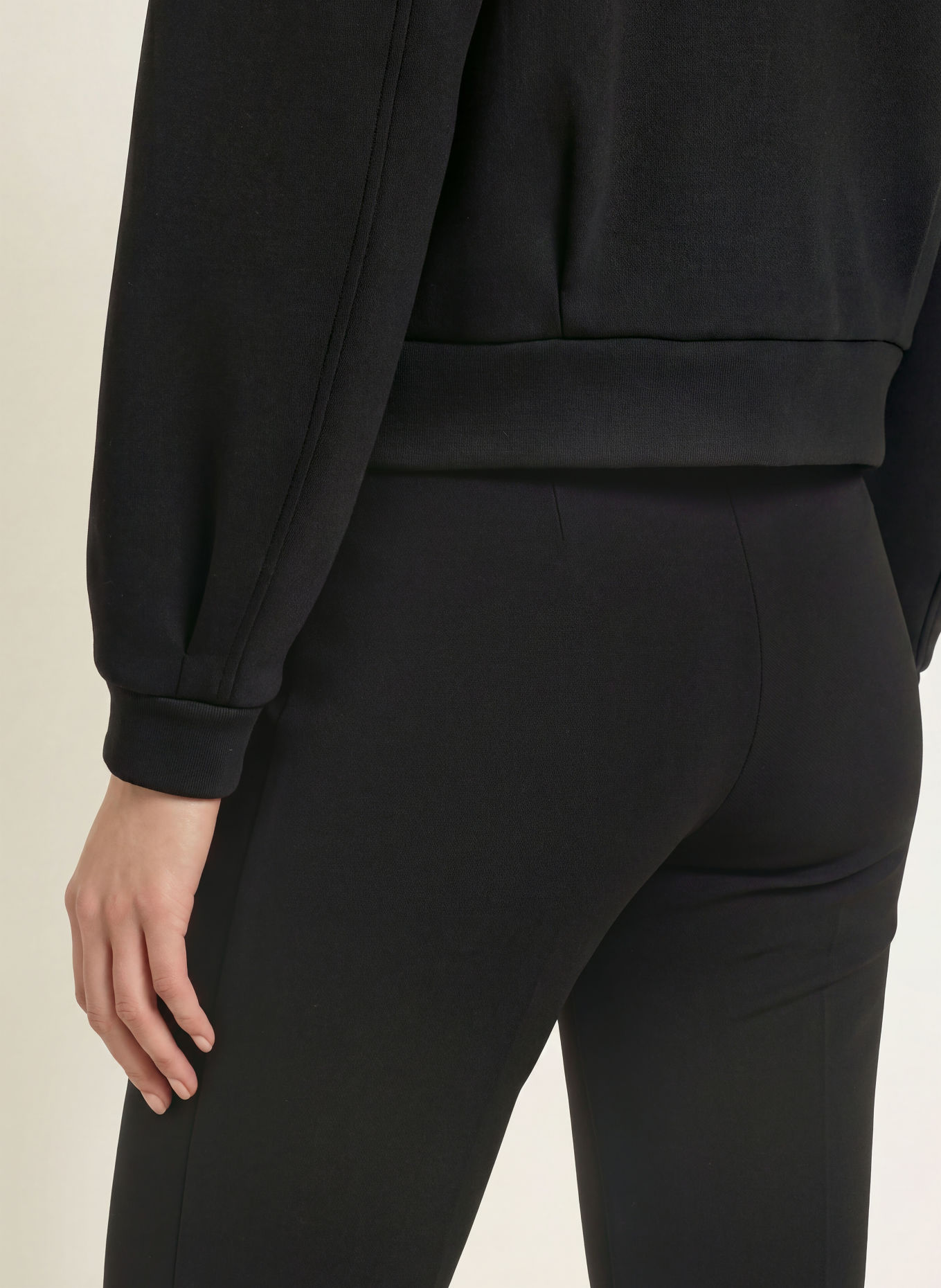 OPUS ELVINA Wide-leg trousers: BLACK