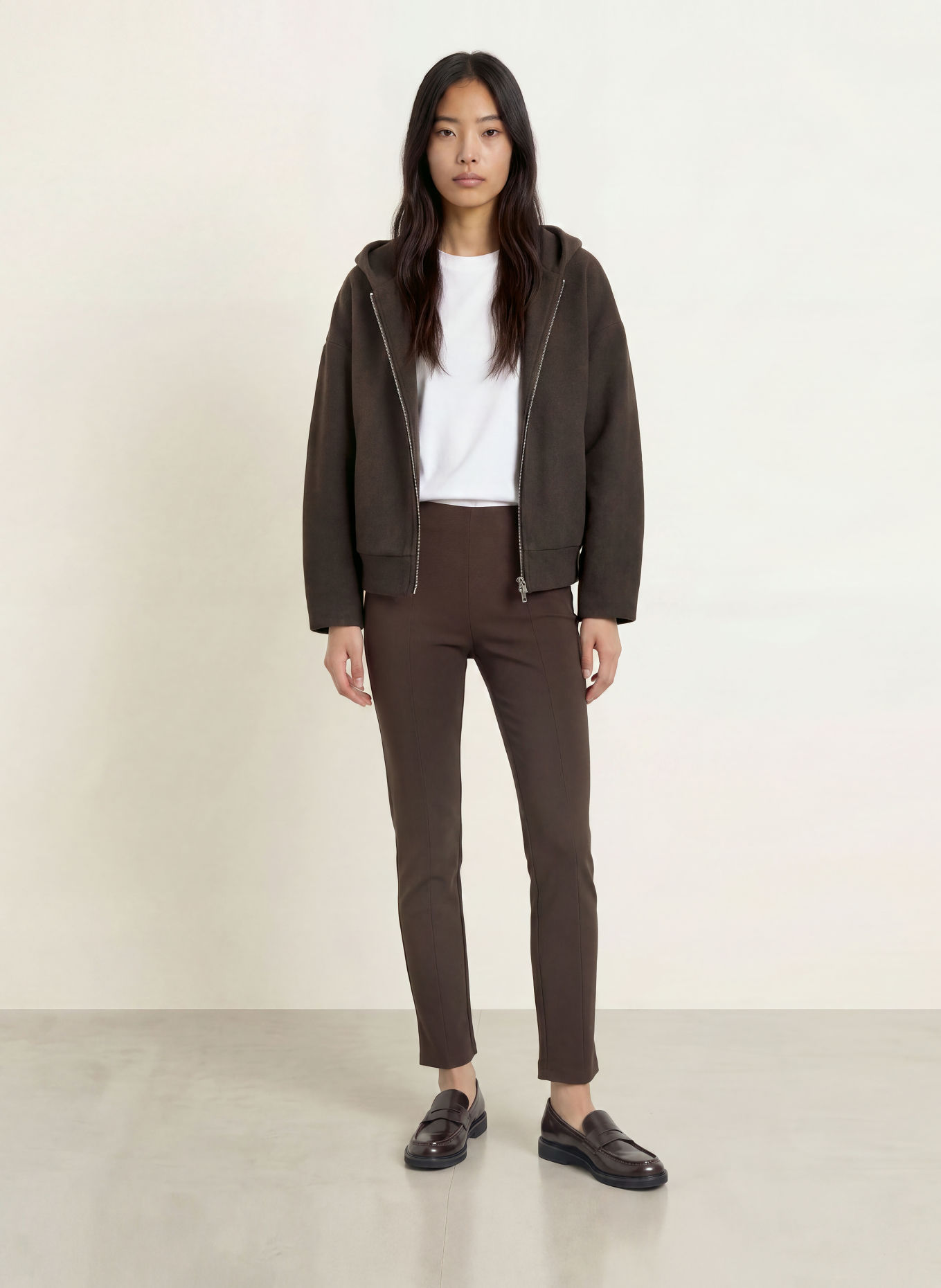 OPUS Marlenehose ELVINA: DUNKELBRAUN