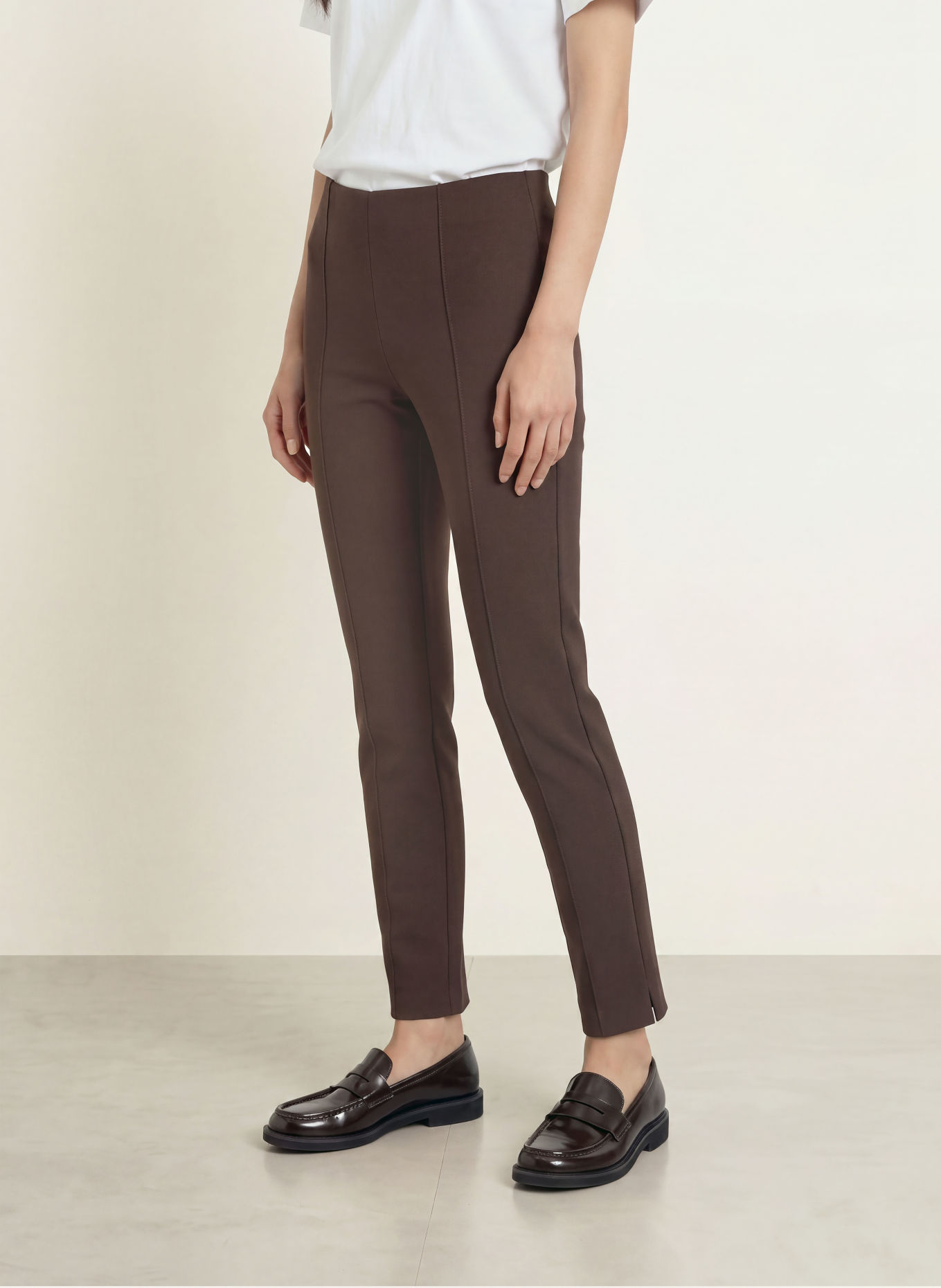 OPUS Marlenehose ELVINA: DUNKELBRAUN