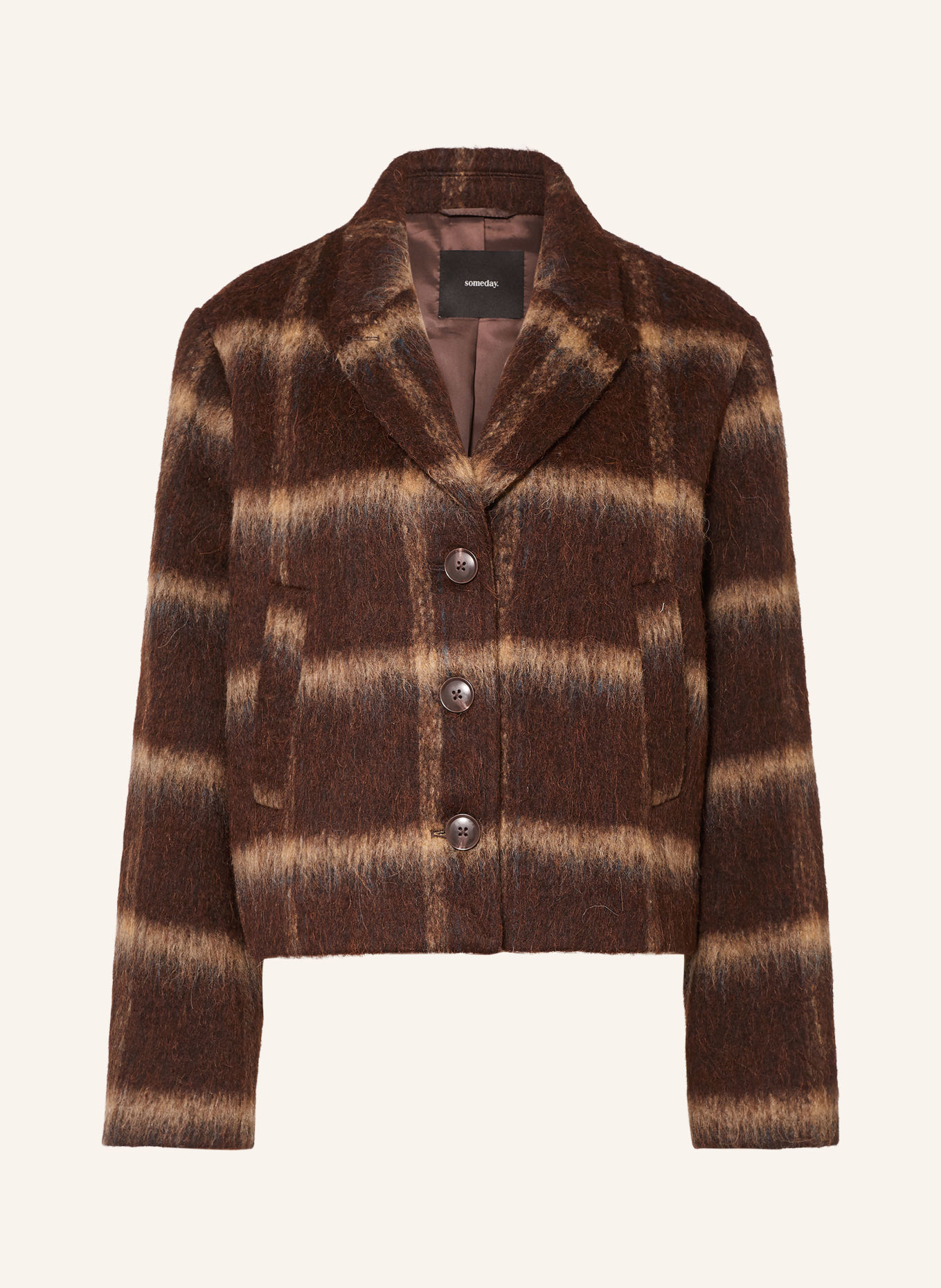 someday Blazer NAKARO: MARRON FONCÉ / BEIGE