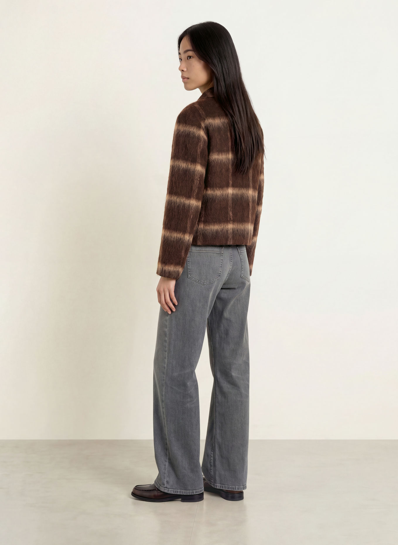 someday Blazer NAKARO: MARRON FONCÉ / BEIGE