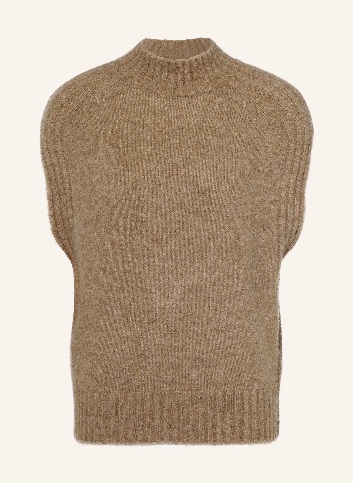 OPUS Pull sans manches PIRELLA: BEIGE