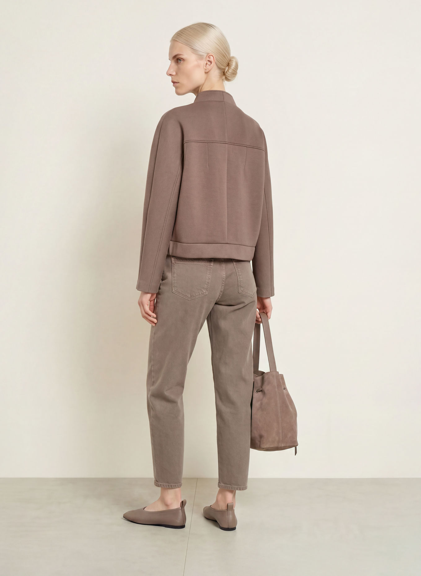 someday UJOANA Zip-up sweatshirt: TAUPE