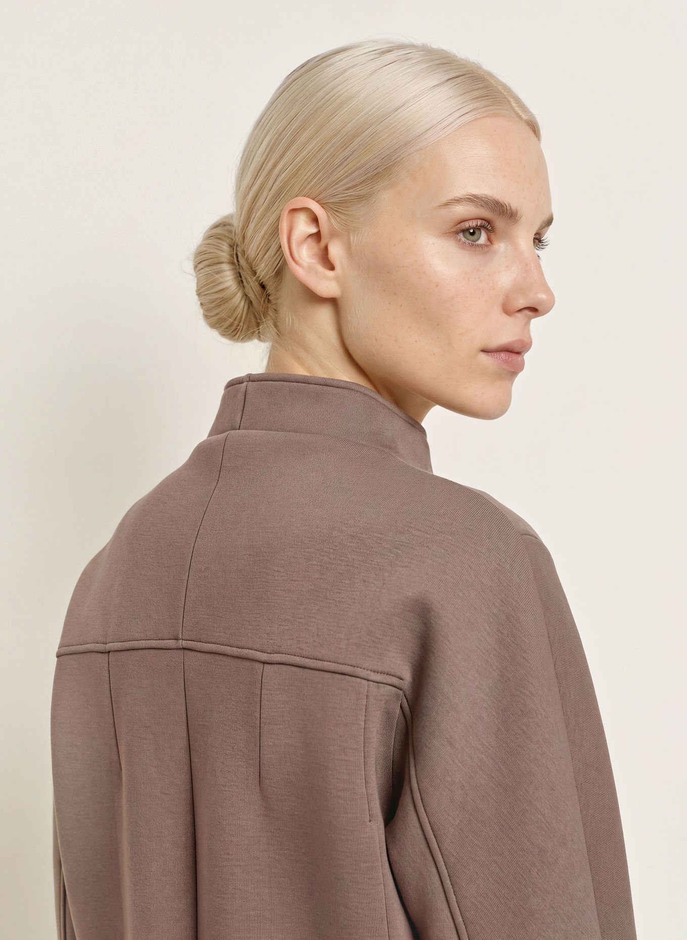 someday UJOANA Zip-up sweatshirt: TAUPE