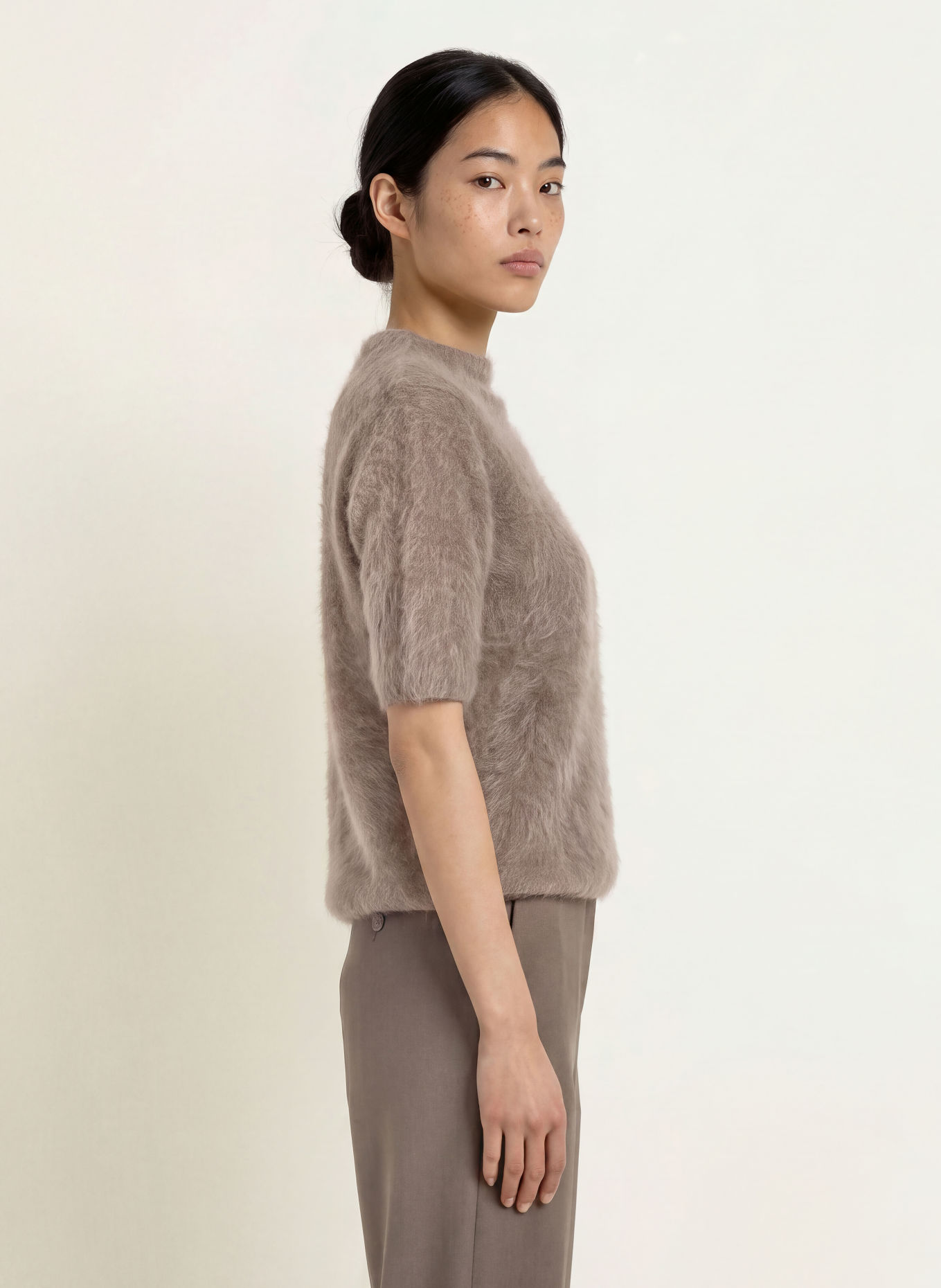 someday Strickshirt TAMIA aus Cashmere: TAUPE