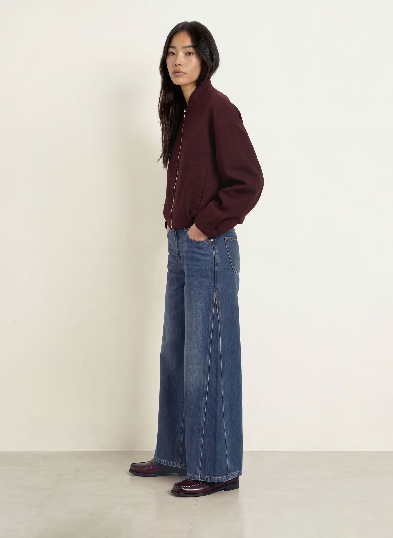 OPUS Blouson JEASY: DUNKELROT