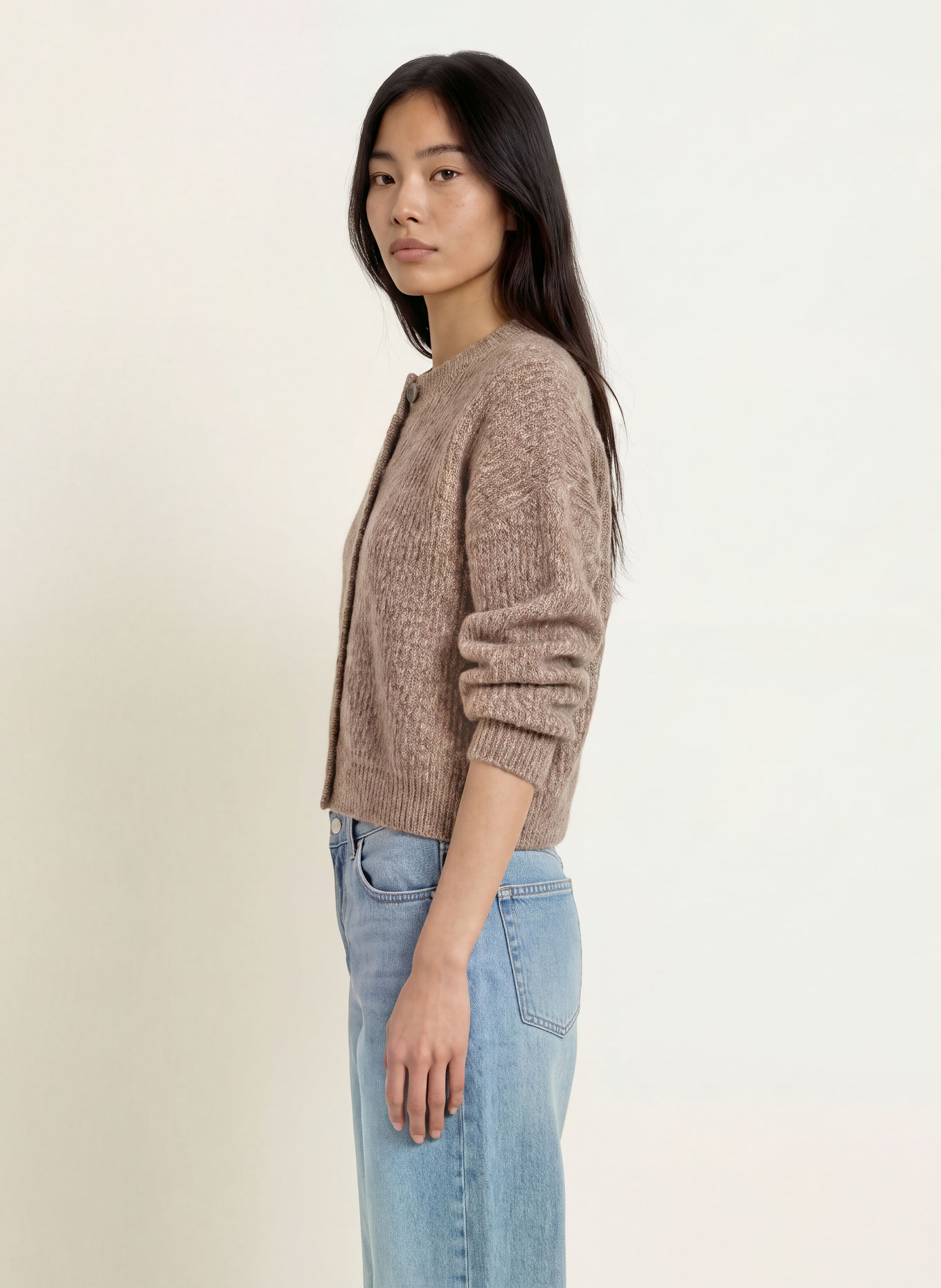 someday Strickjacke TIMAYA: TAUPE