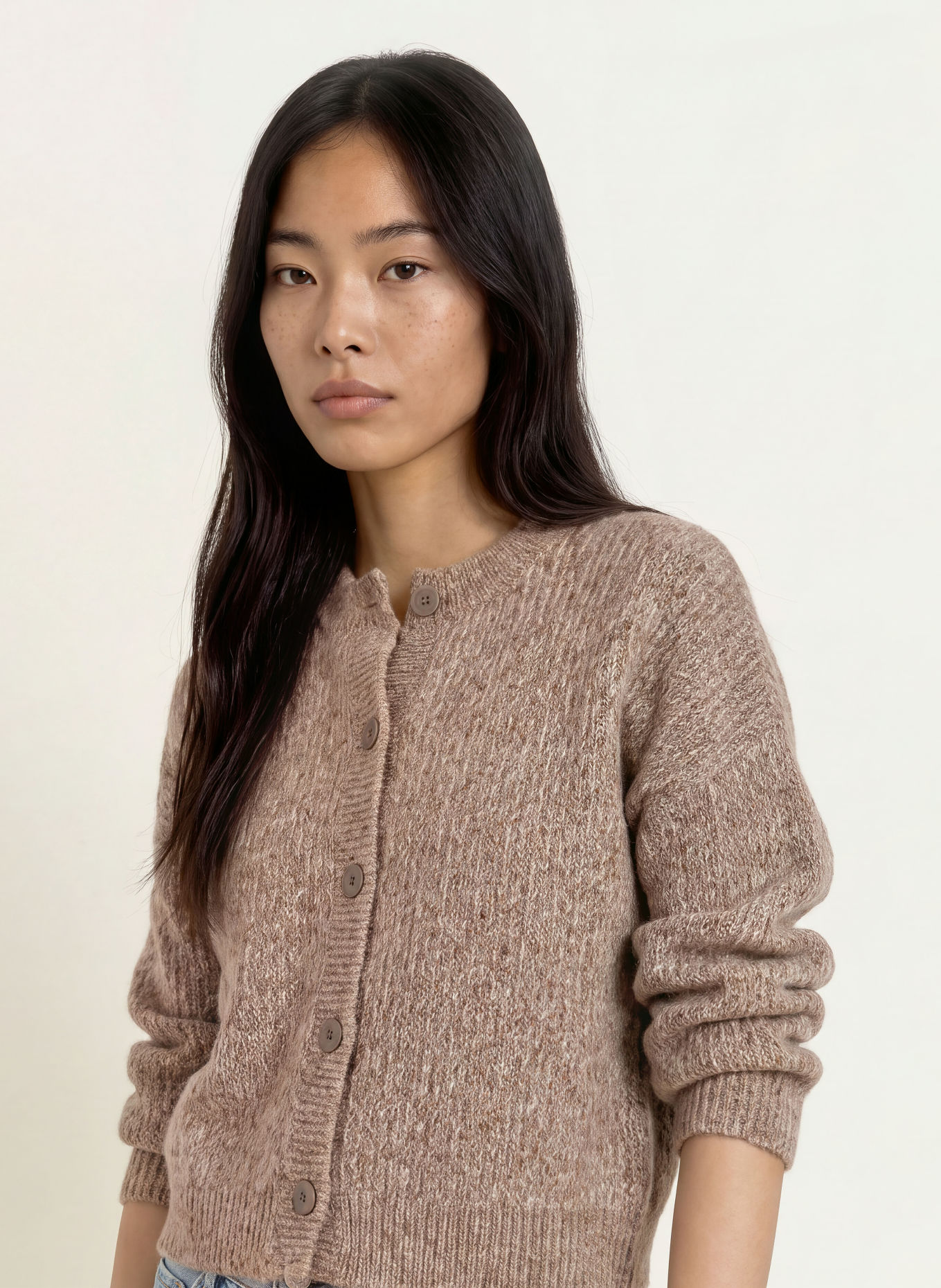 someday Strickjacke TIMAYA: TAUPE