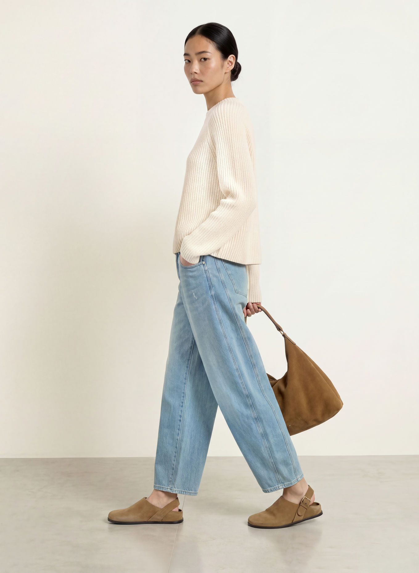 OPUS PONUSA Sweater: CREAM