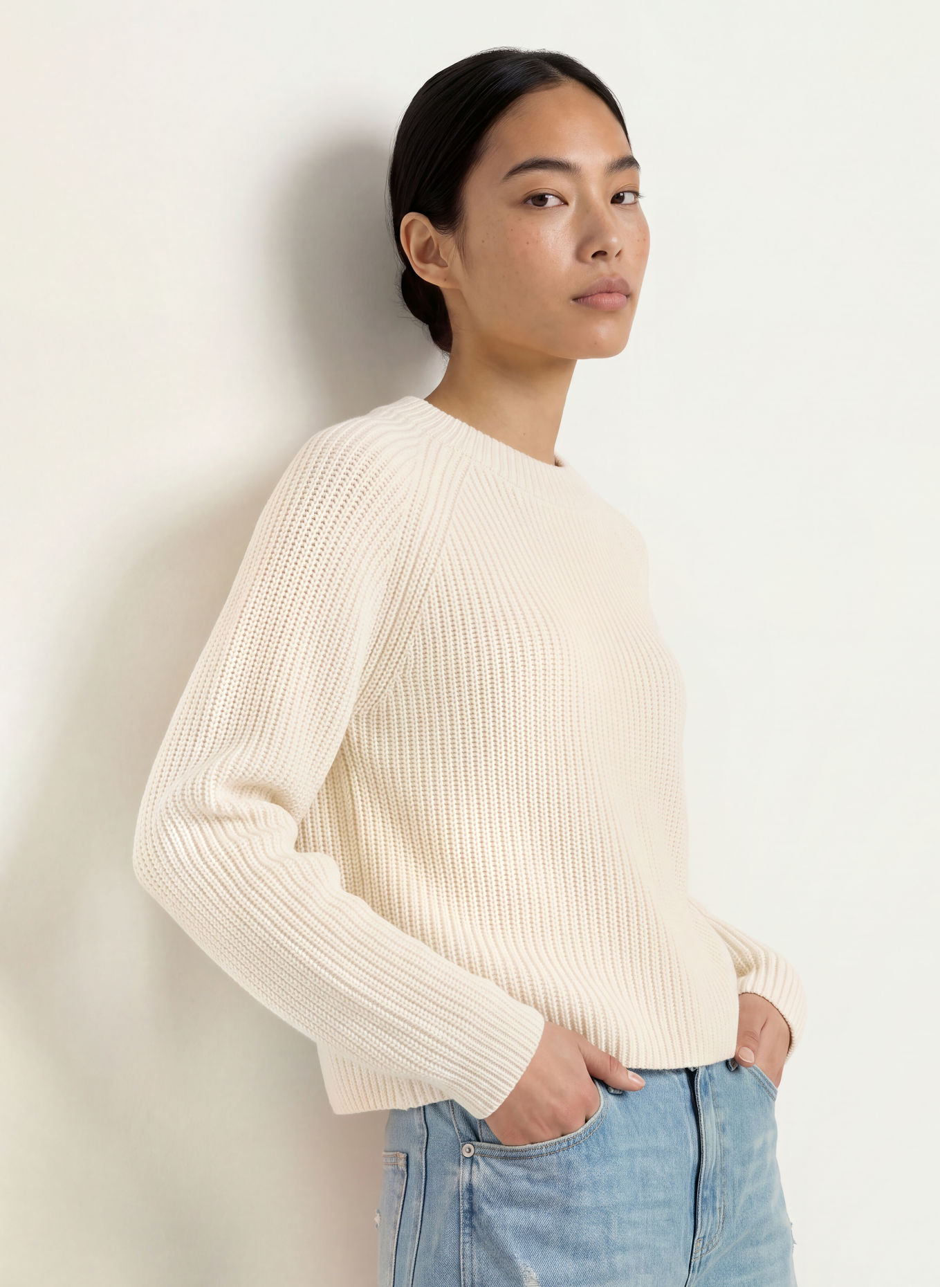 OPUS PONUSA Sweater: CREAM