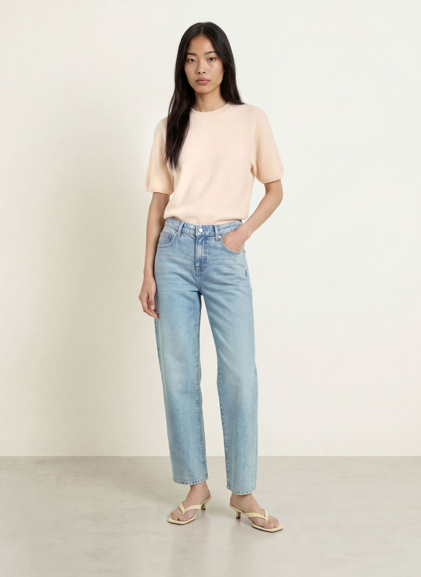 someday Wide Leg Jeans CAIA ICONIC: 70401 mid washed blue