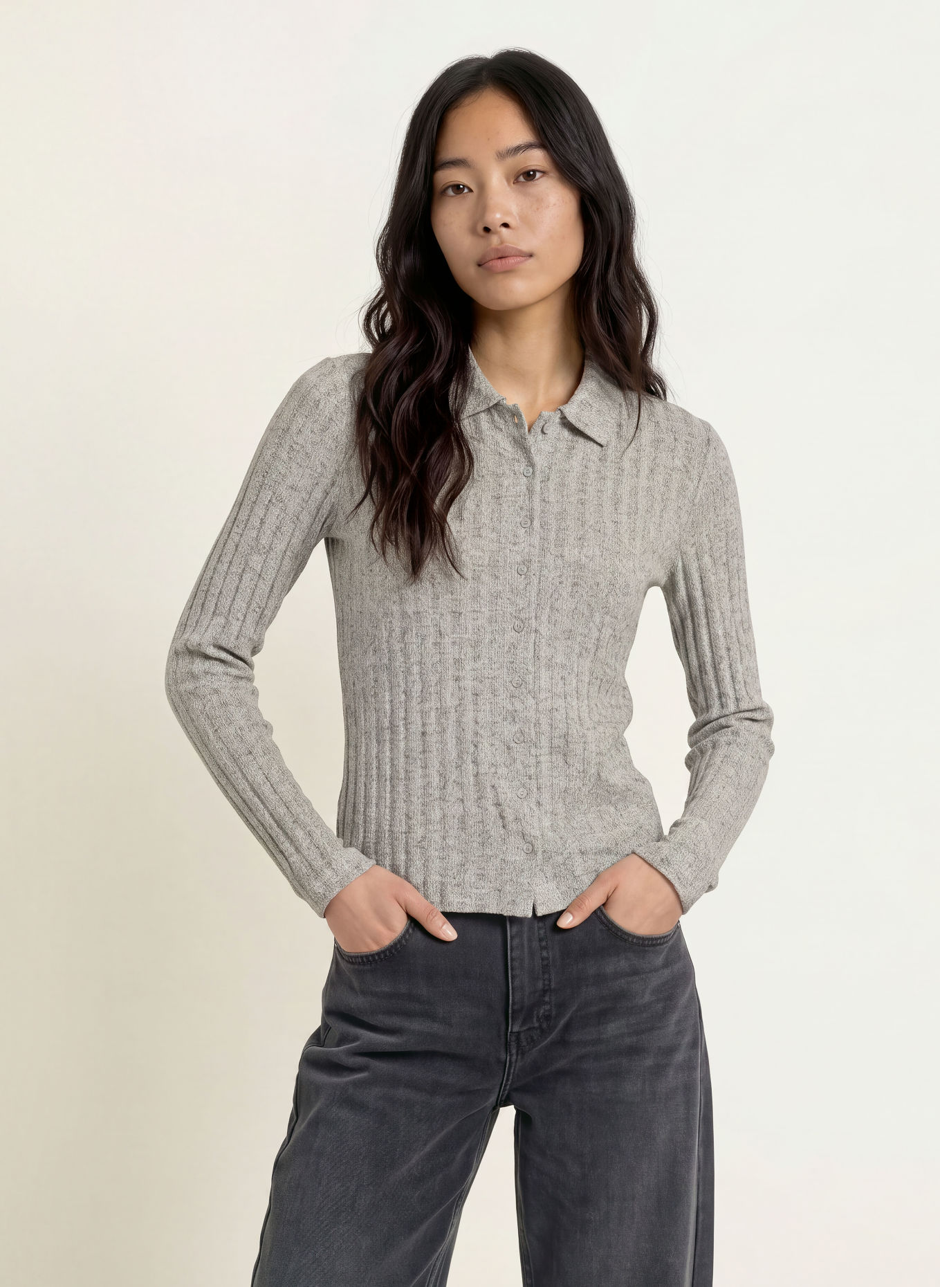 OPUS Gilet SITAMI: GRIS CLAIR / GRIS FONCÉ