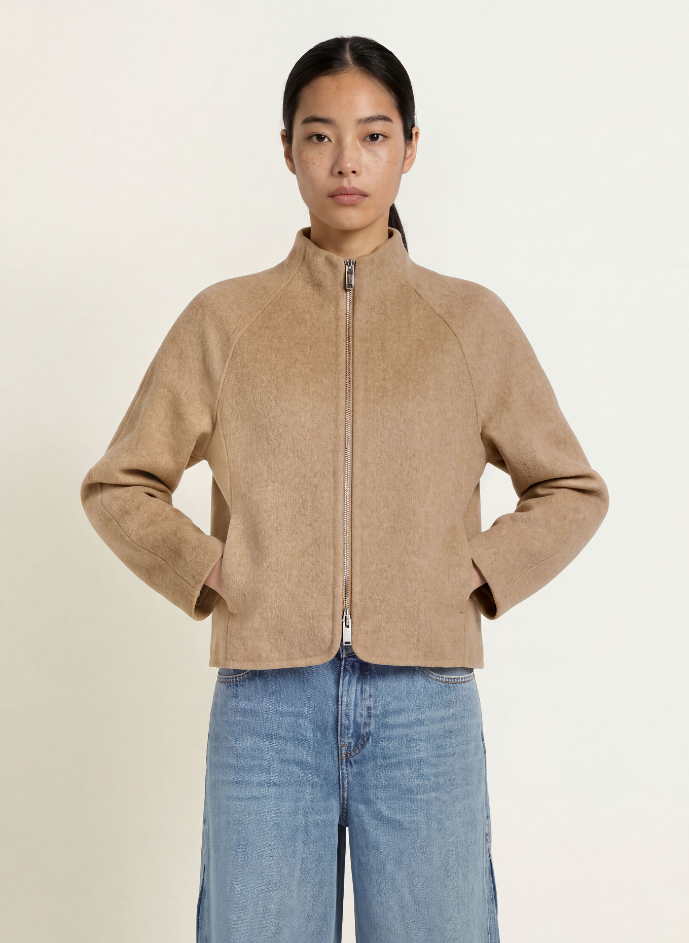 OPUS HELISU Jacket: LIGHT BROWN