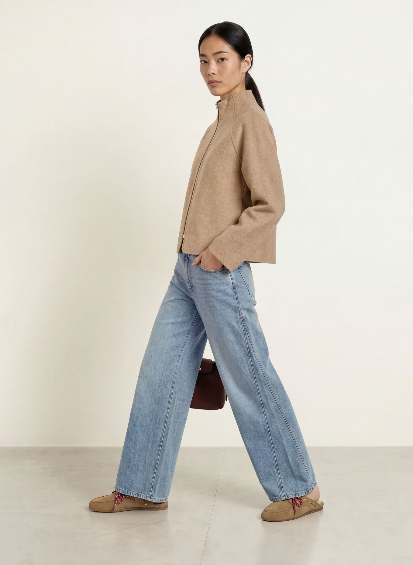 OPUS HELISU Jacket: LIGHT BROWN